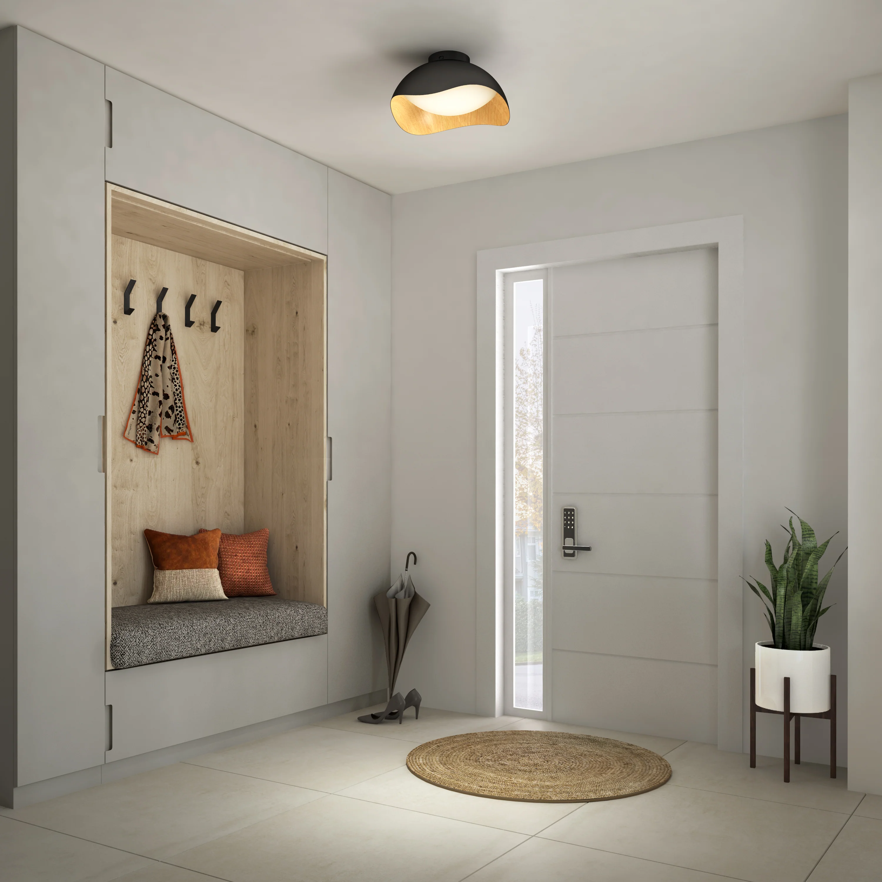 Adara 15 in. (38 cm) Modern LED Flush Mount Ceiling Light 5 CCT - Image 2