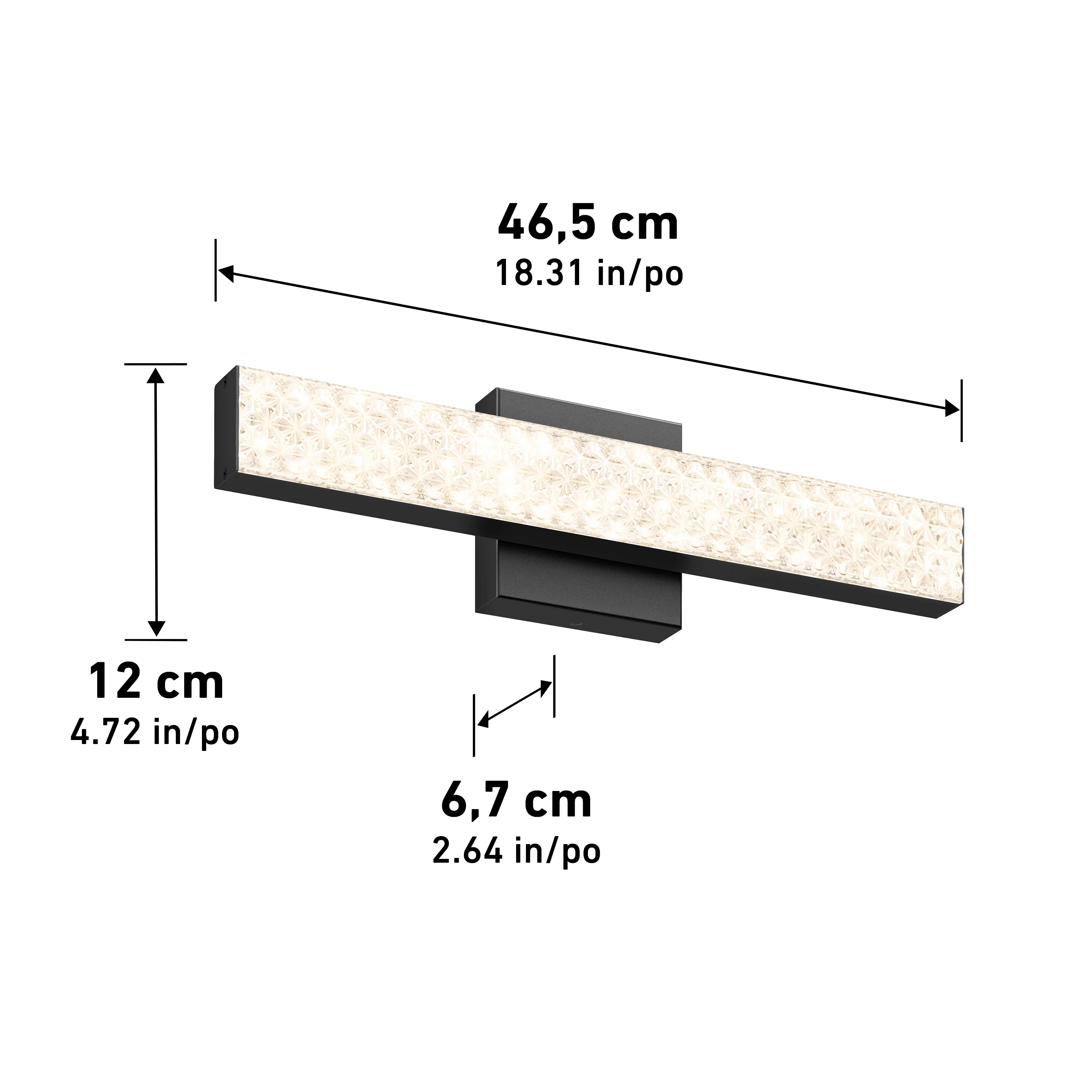 Adeline 18-in (46 cm) Integrated LED 3-CCT Vanity Light Bar for Bathroom - Image 13