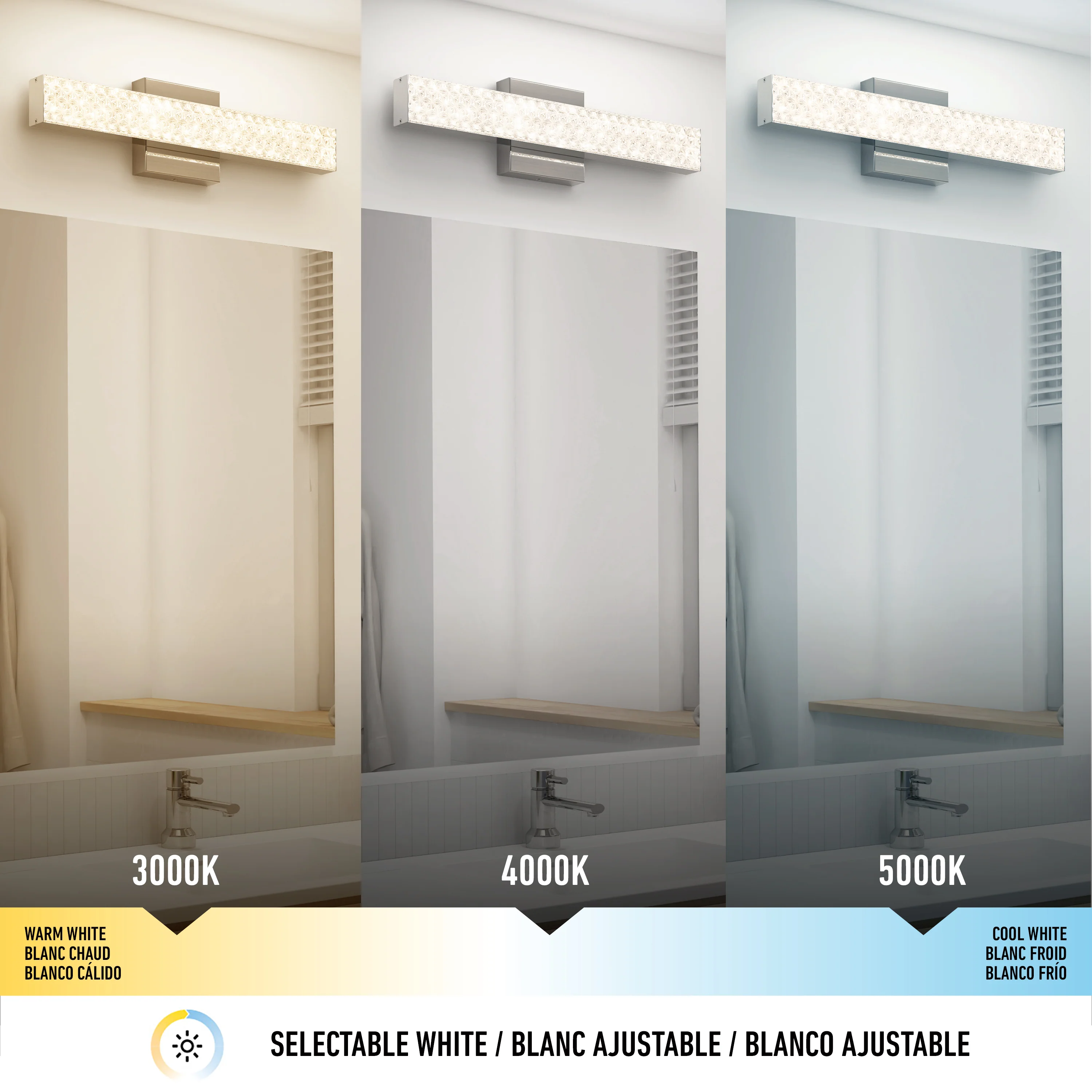 Adeline 18-in (46 cm) Integrated LED 3-CCT Vanity Light Bar for Bathroom - Image 25