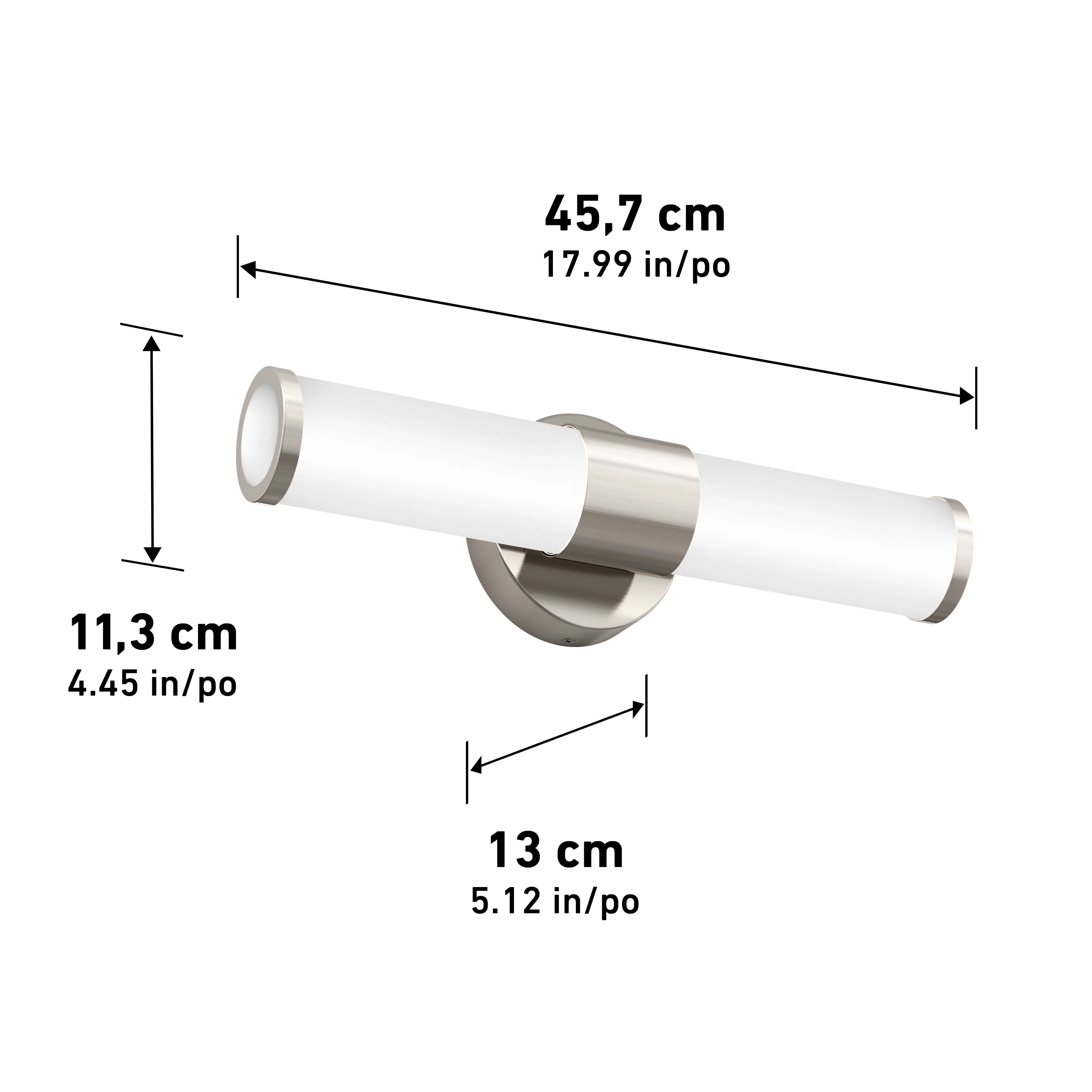 Adina 18-in (46 cm) Integrated LED 3 CCT Vanity Light Bar for Bathroom - Image 15