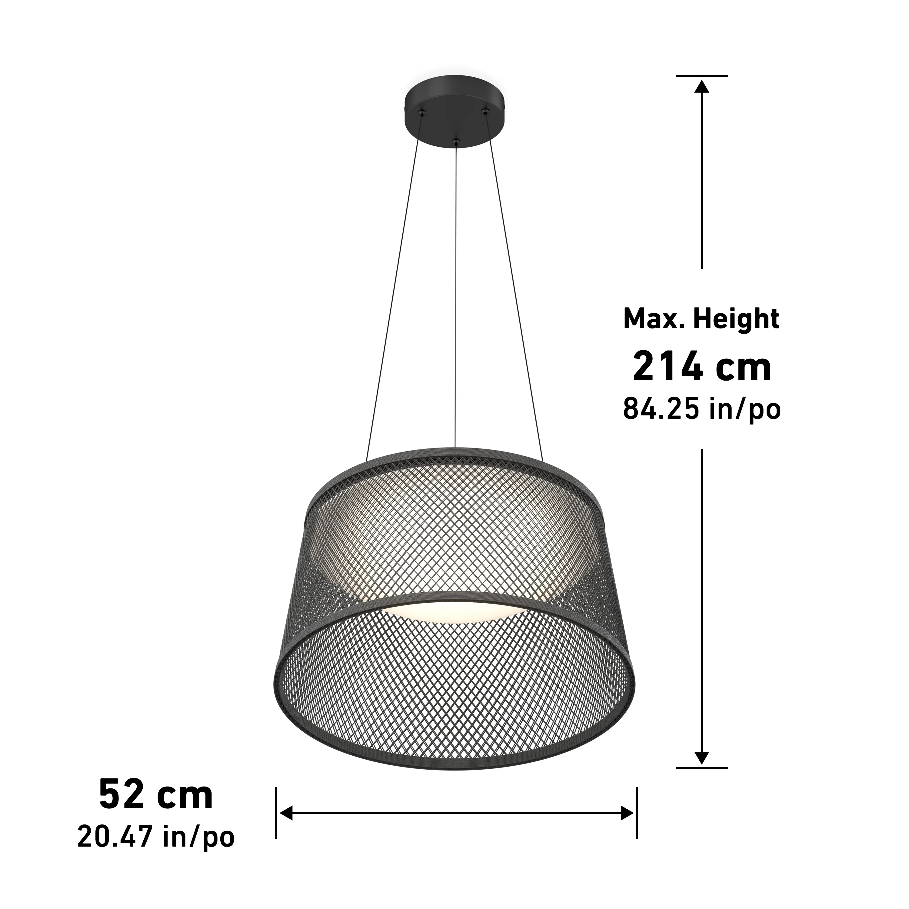 Adrian LED pendant light 3 CCT - Image 15
