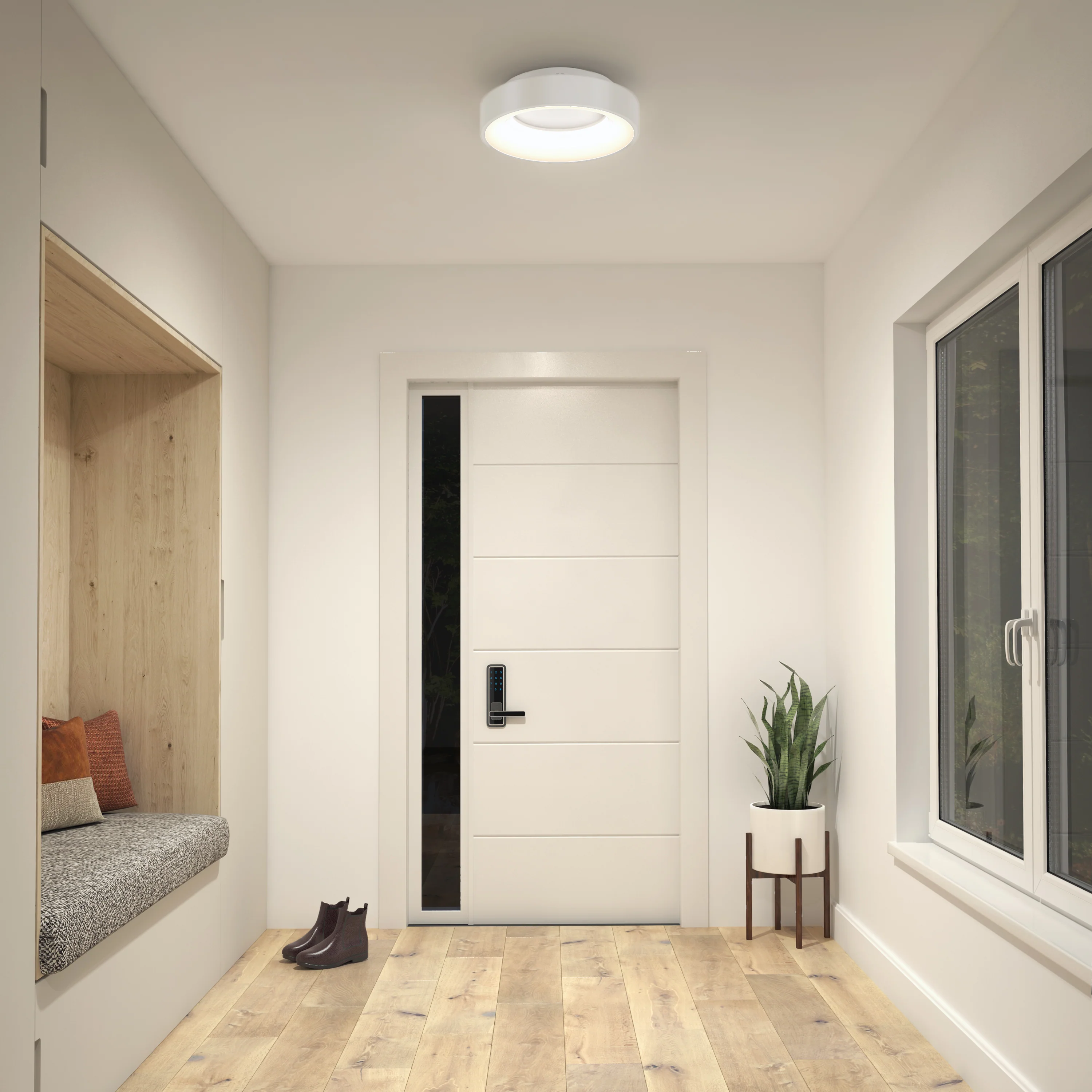 Aiden 13 in. (33 cm) Modern LED Flush Mount Ceiling Light 5 CCT - Image 2