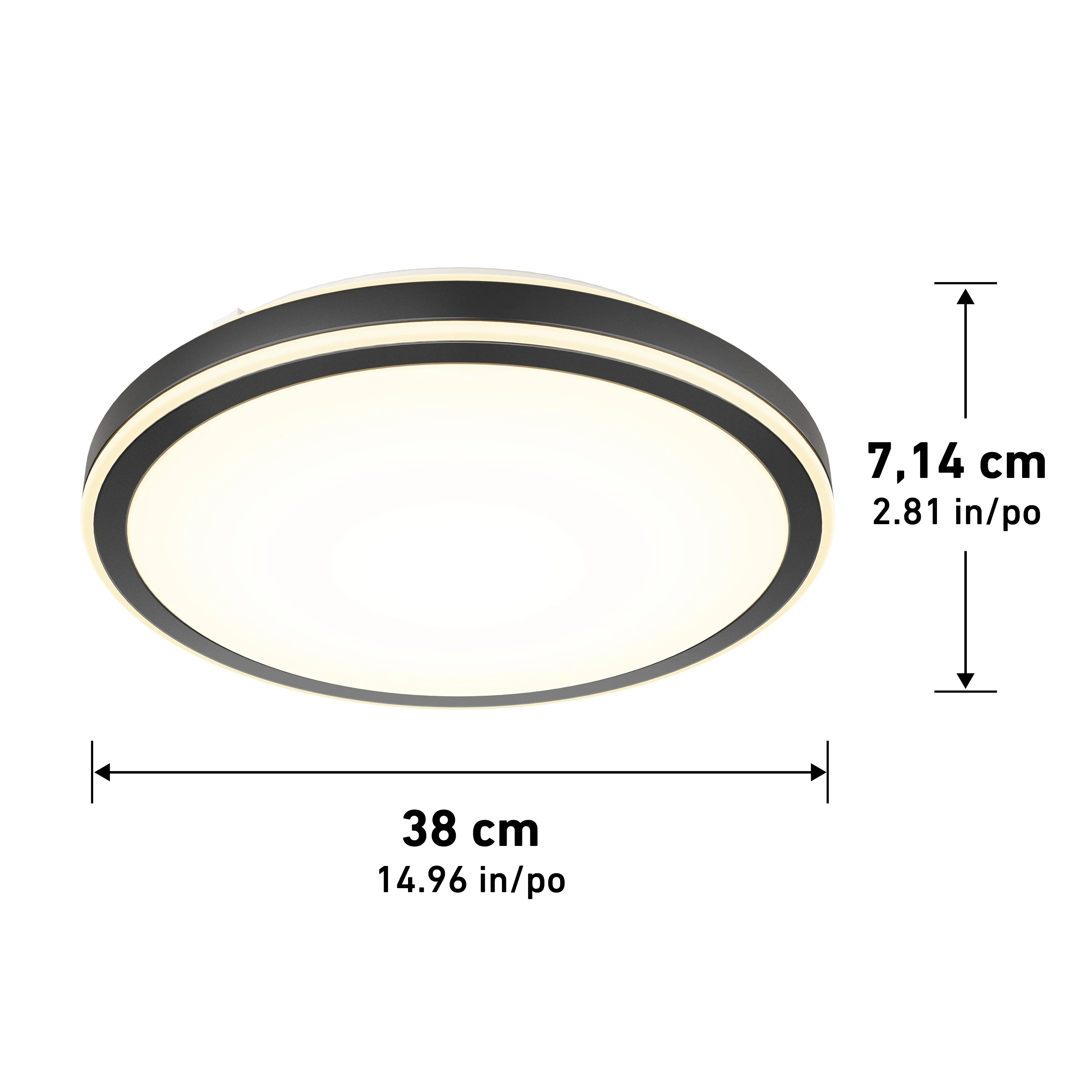 Altitude 15 in. (38 cm) Modern LED Flush Mount Ceiling Light 5 CCT - Image 15