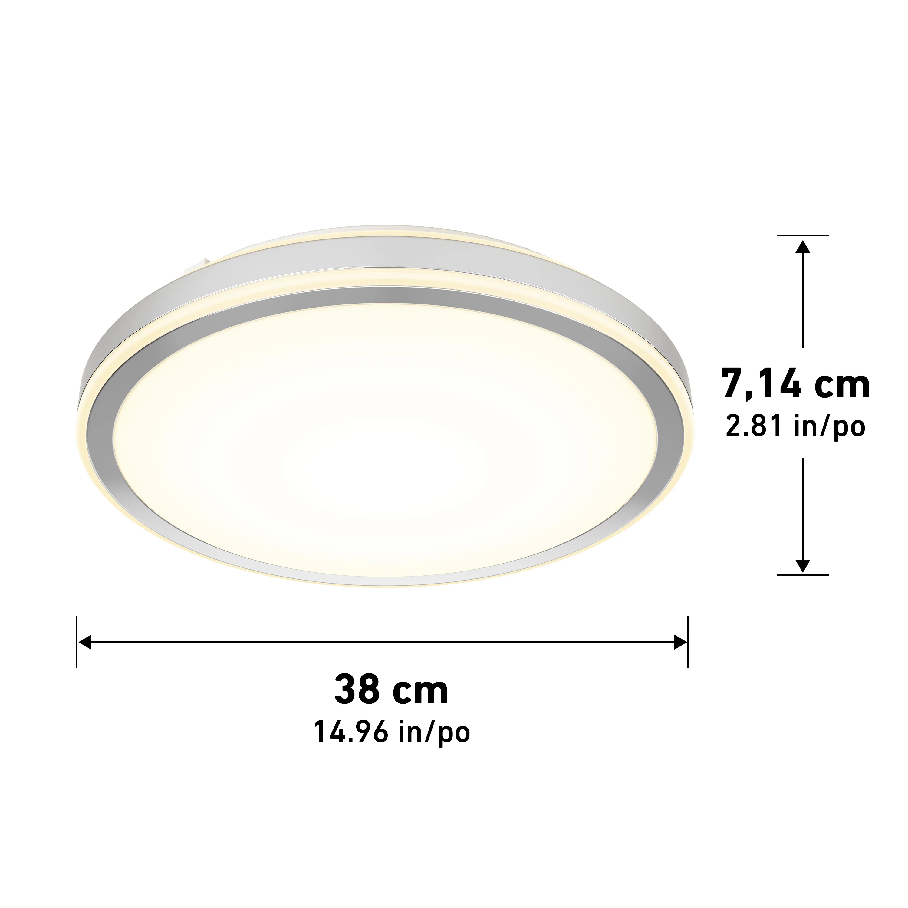 Altitude 15 in. (38 cm) Modern LED Flush Mount Ceiling Light 5 CCT - Image 30