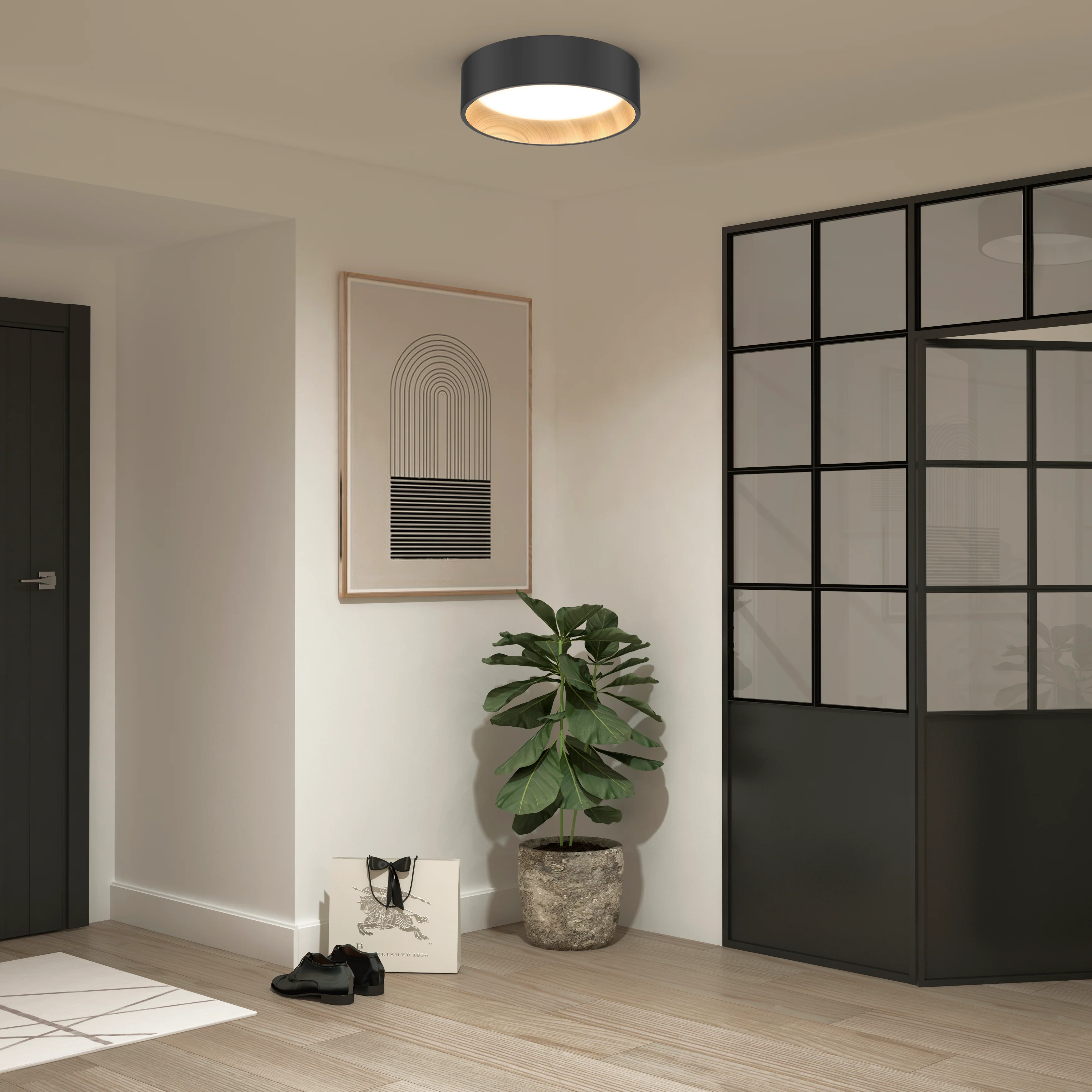 Alton 13 in. (33 cm) Modern LED Flush Mount Ceiling Light 3 CCT - Image 11