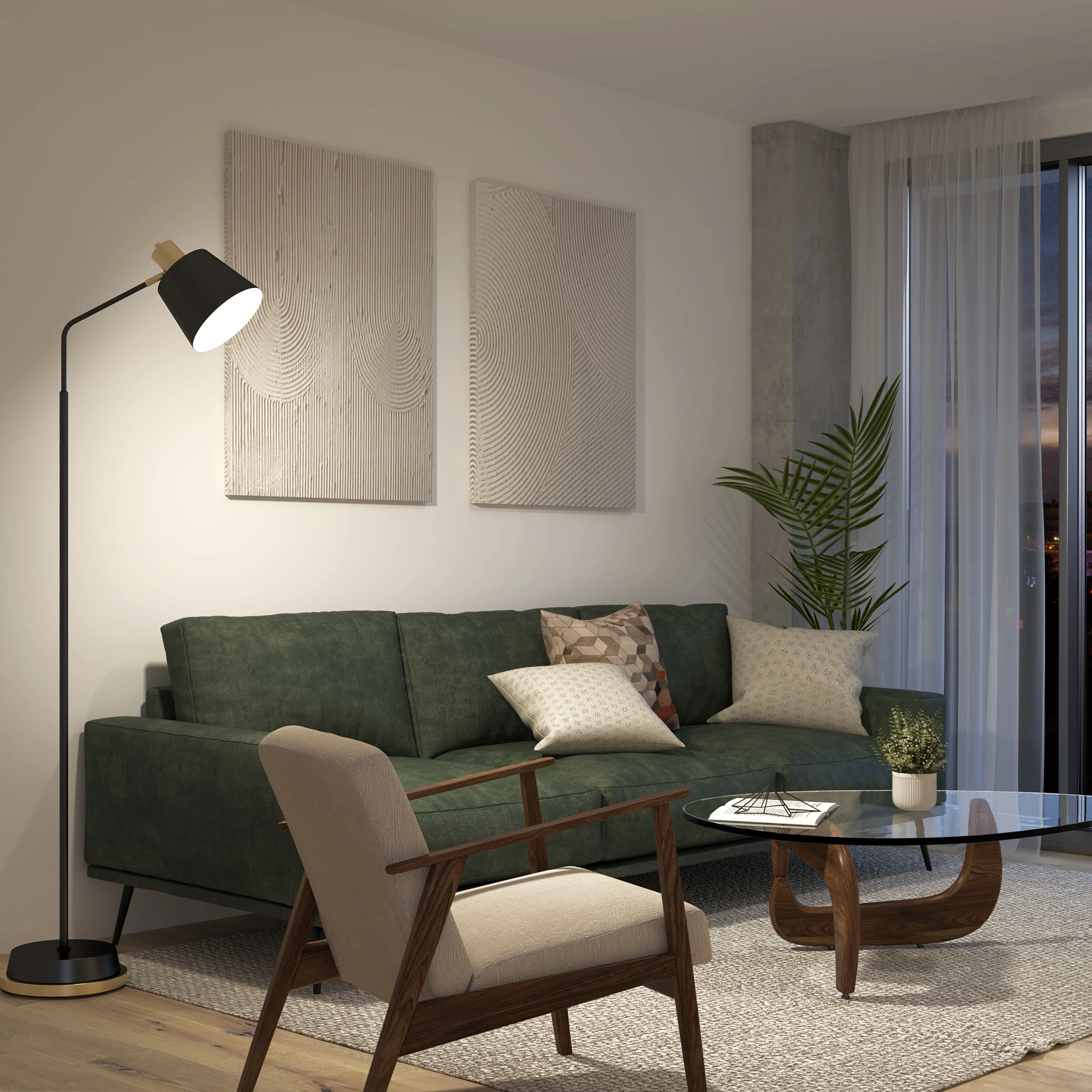 Alton LED modern floor lamp - Image 6
