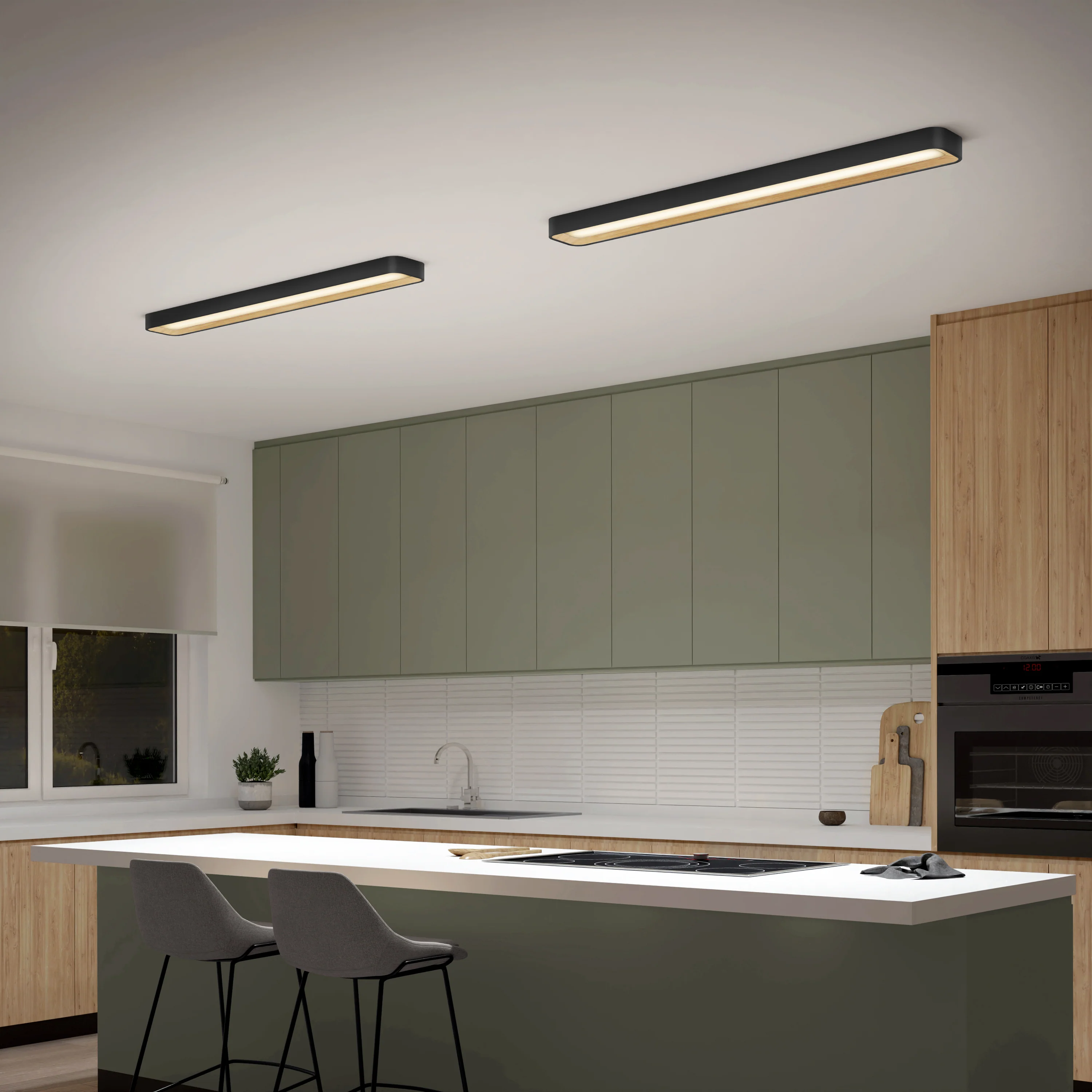 Alton 48 in. x 6 in. (122 x 15 cm) Modern Ceiling Light 5 CCT - Image 8
