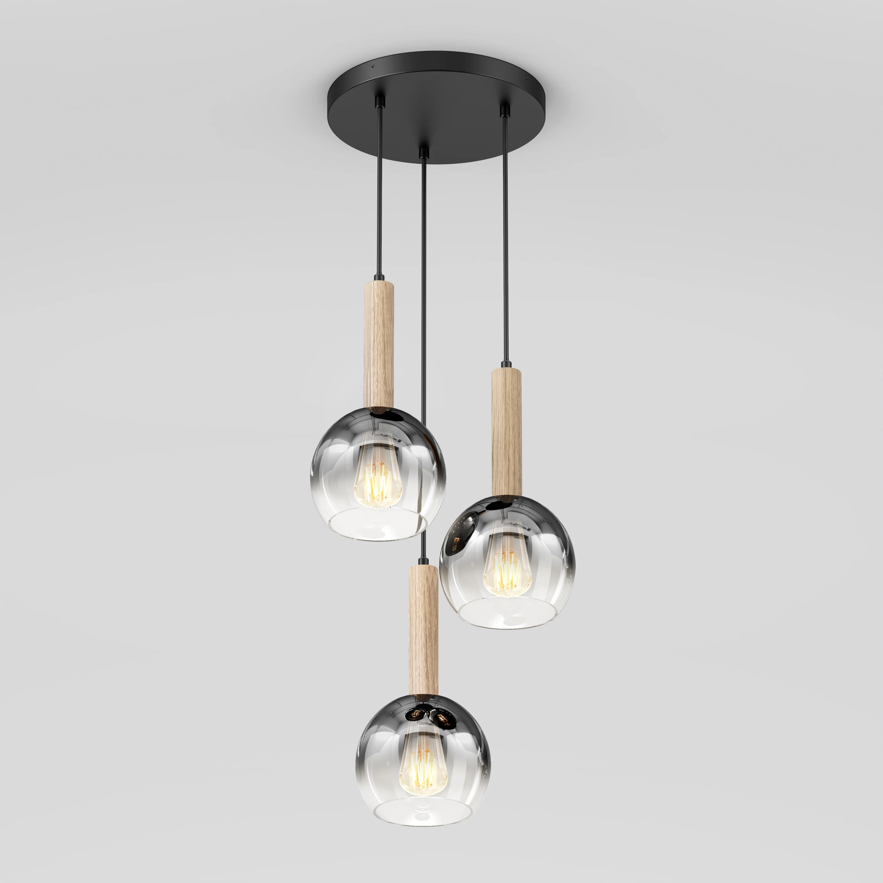 Ardel Spiral 3-Light Pendant without Bulbs - Image 14