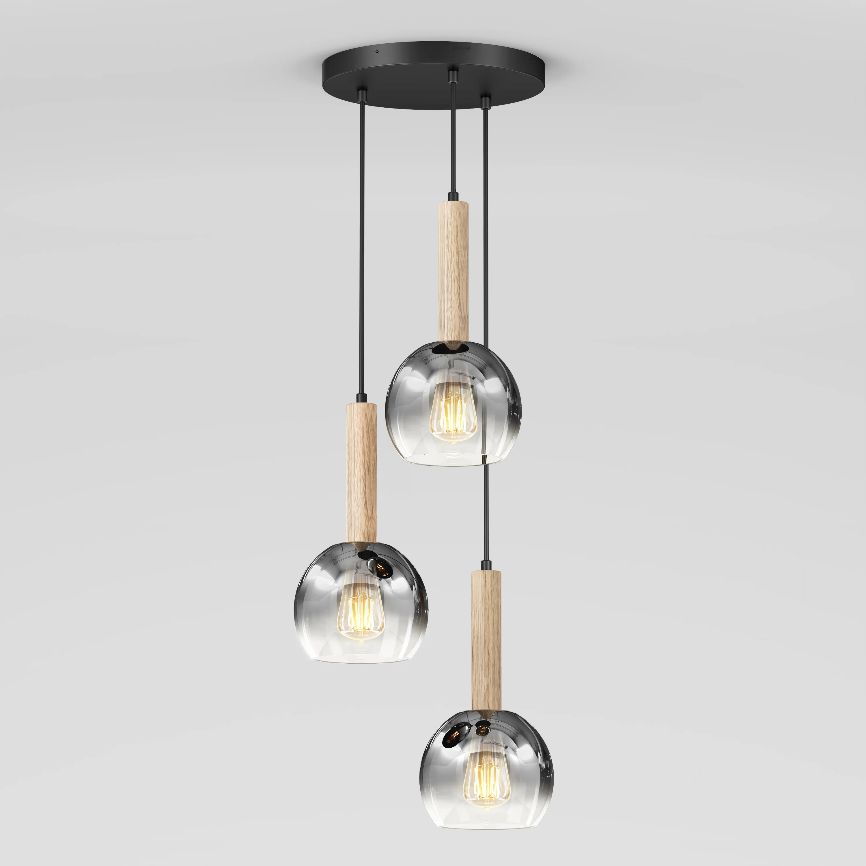 Ardel Spiral 3-Light Pendant without Bulbs - Image 16