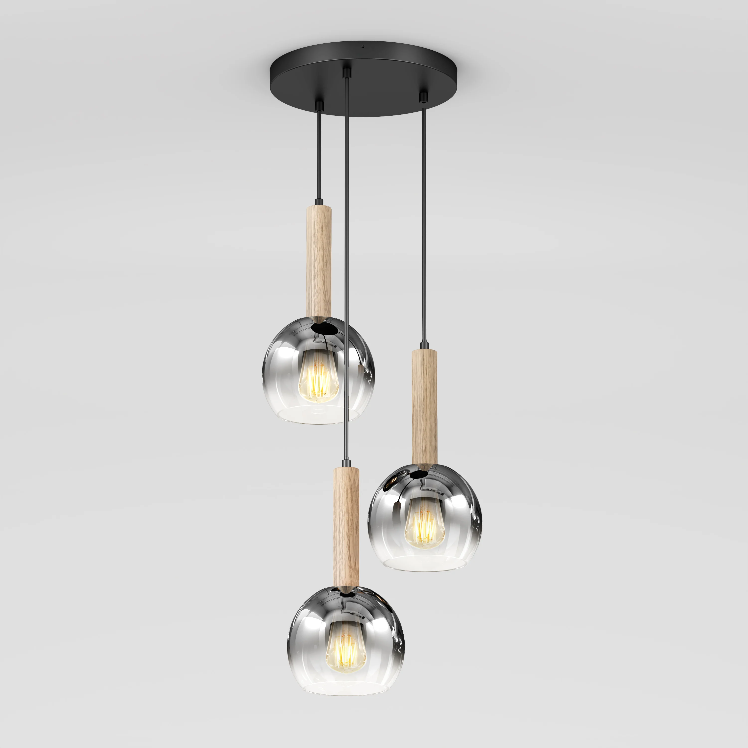 Ardel Spiral 3-Light Pendant without Bulbs - Image 20