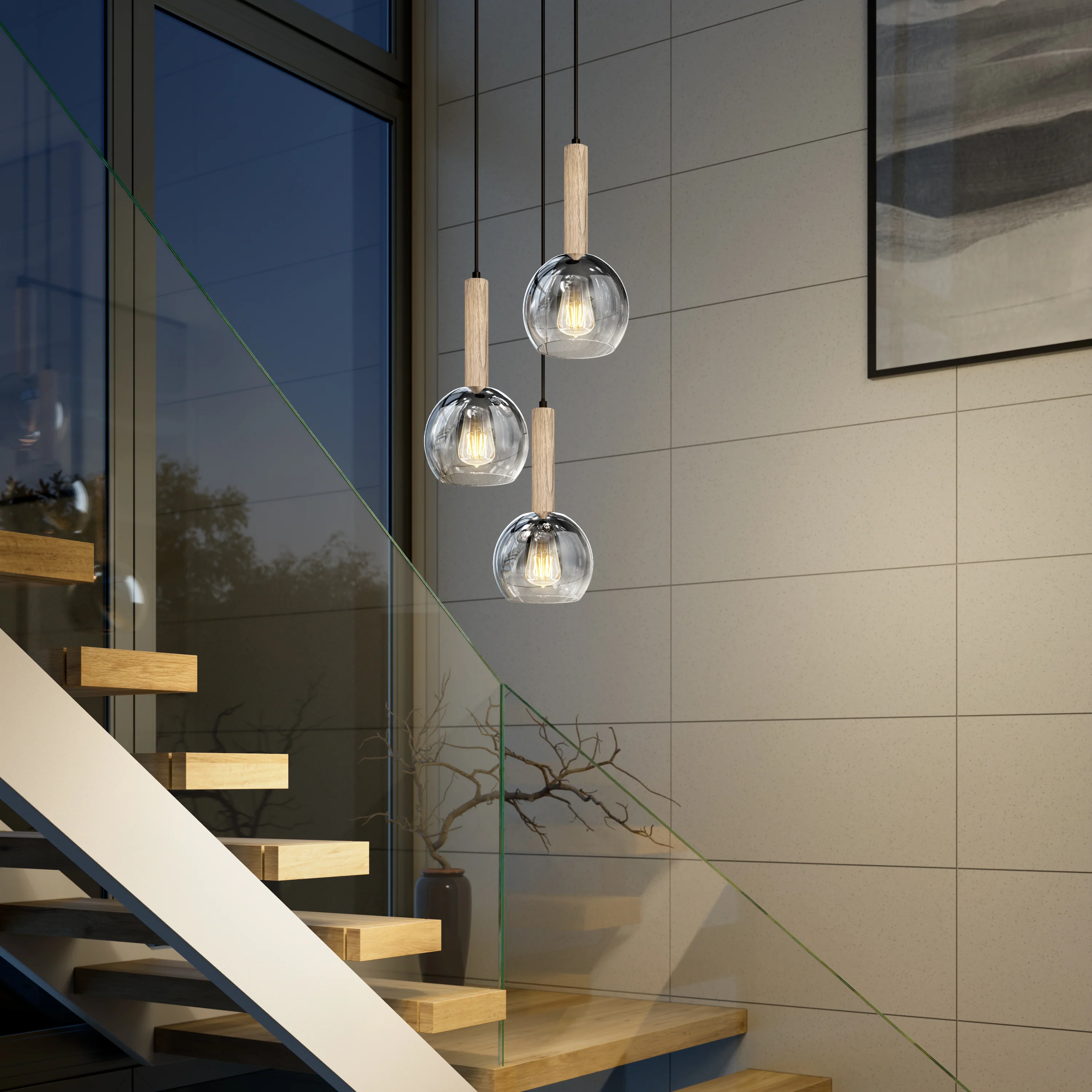 Ardel Spiral 3-Light Pendant without Bulbs - Image 22