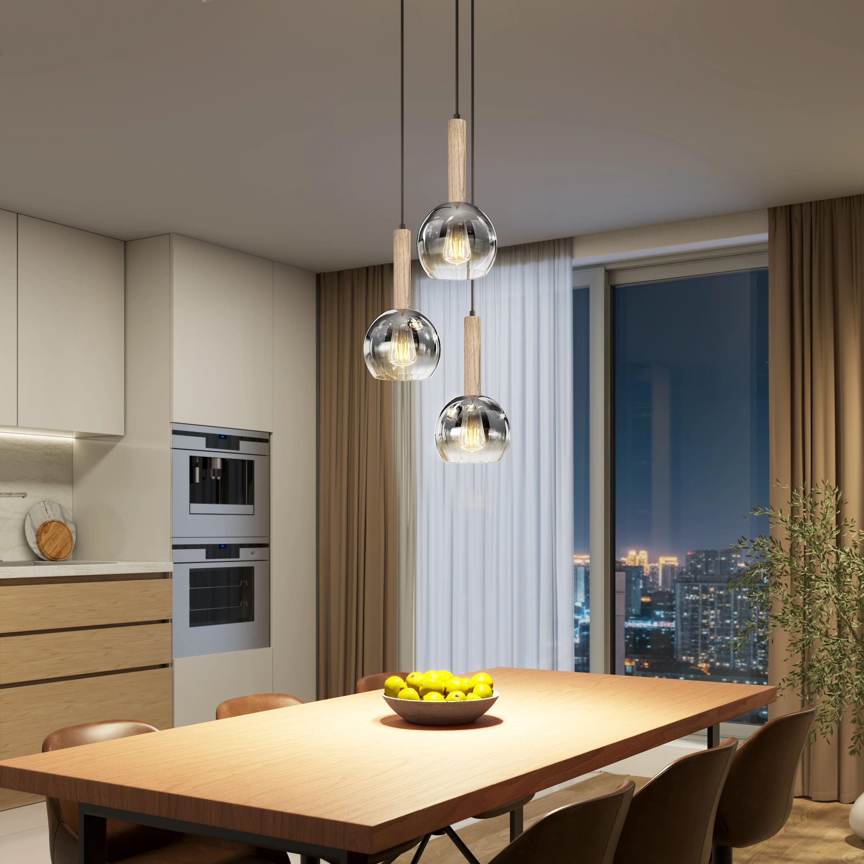 Ardel Spiral 3-Light Pendant without Bulbs - Image 23