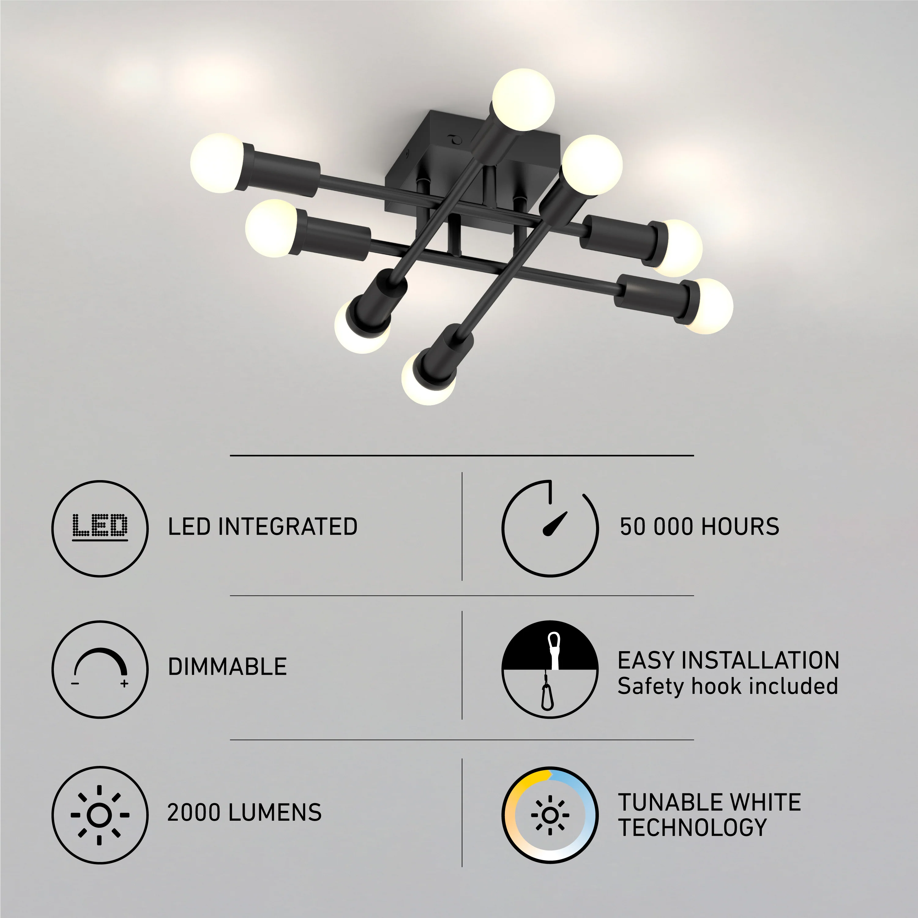 Aristo 21 in. (53 cm) Modern LED Flush Mount Ceiling Light 3 CCT - Image 10
