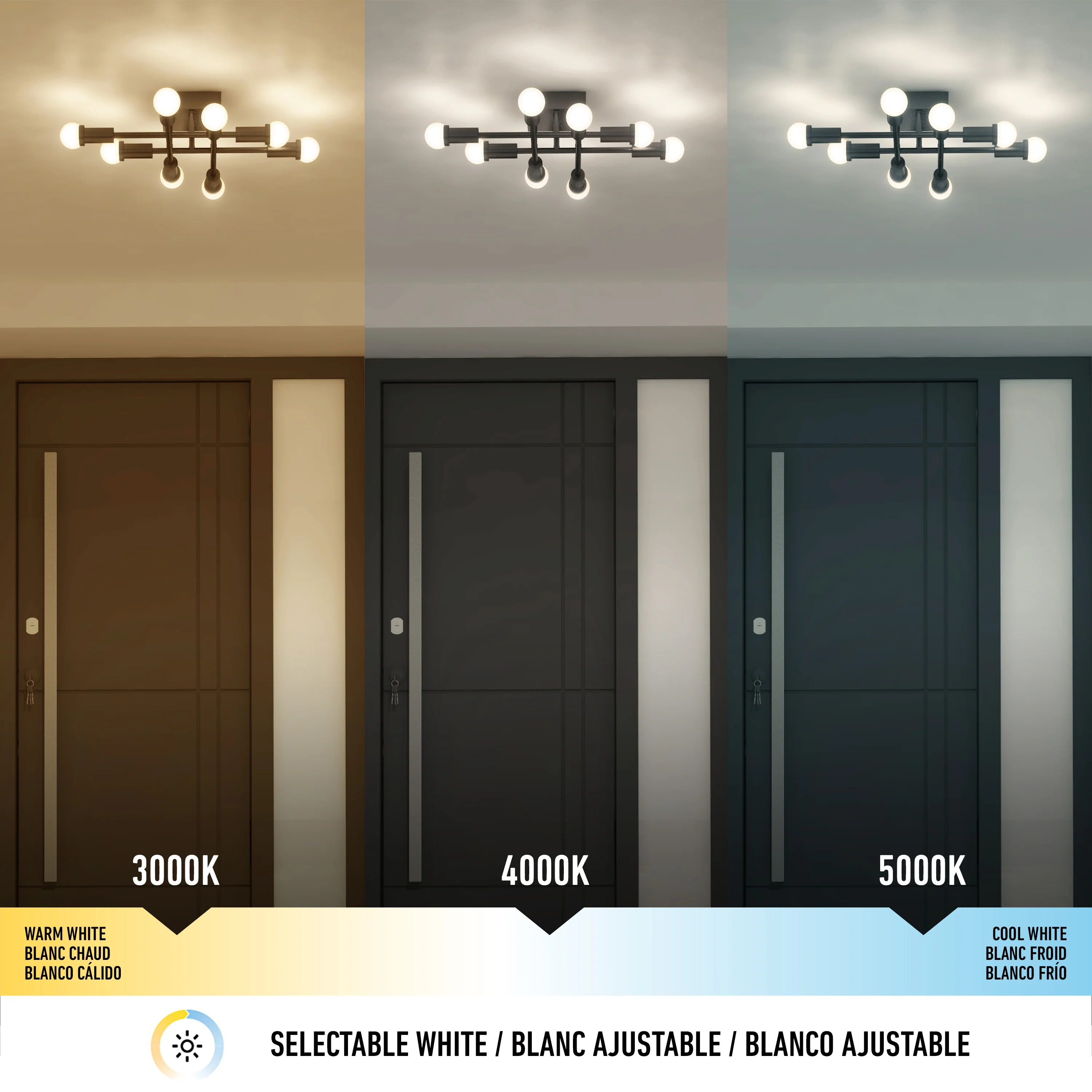 Aristo 21 in. (53 cm) Modern LED Flush Mount Ceiling Light 3 CCT - Image 8