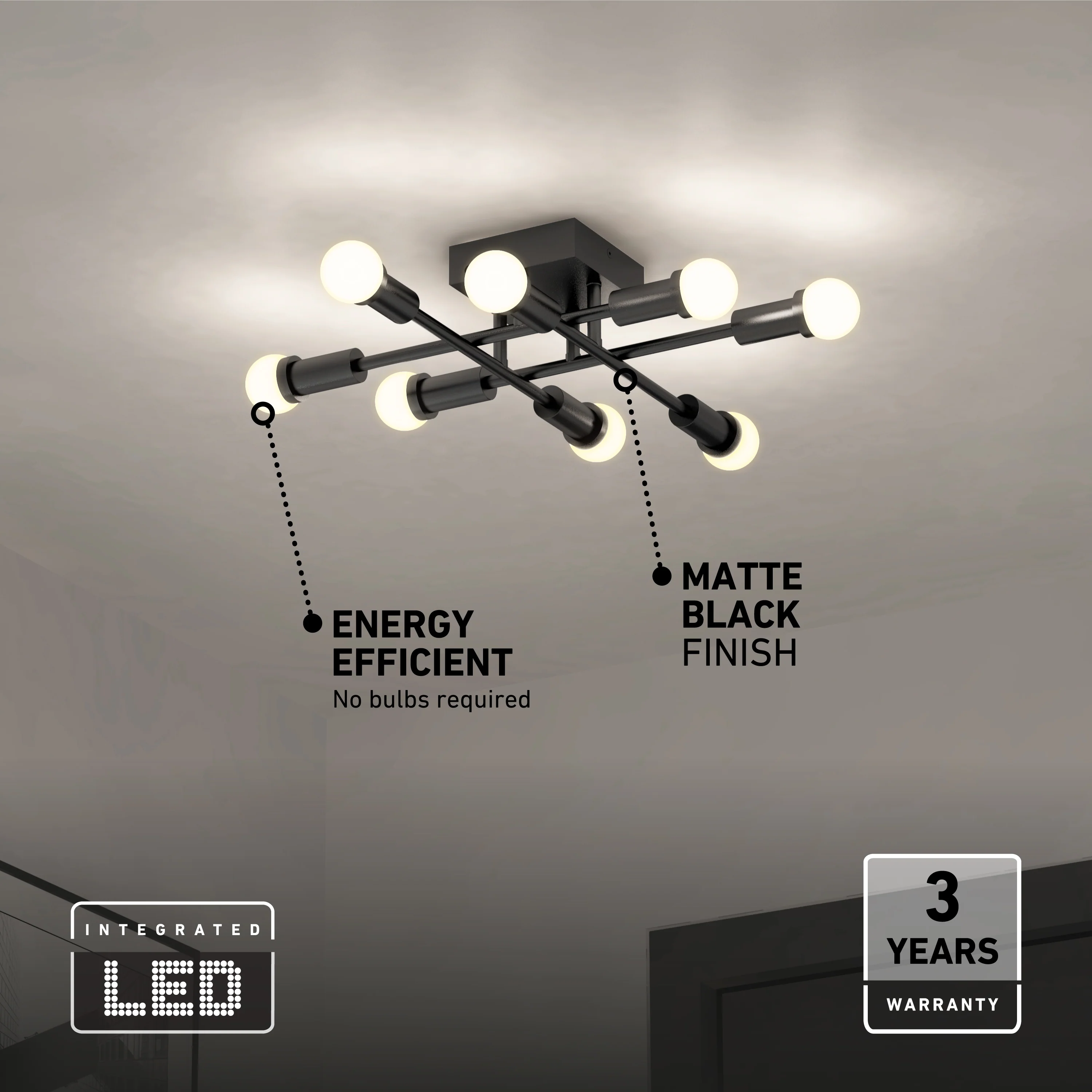 Aristo 21 in. (53 cm) Modern LED Flush Mount Ceiling Light 3 CCT - Image 9
