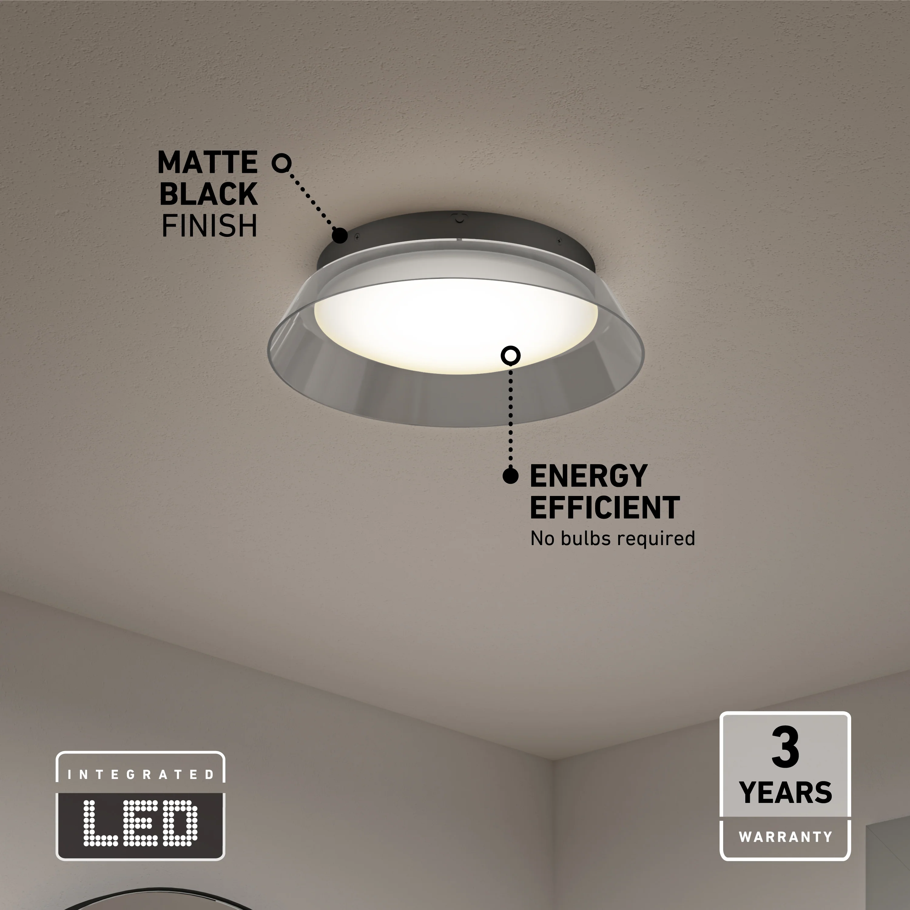 Arthur 15 in. (38 cm) LED Flush Mount Ceiling Light 5 CCT - Image 10