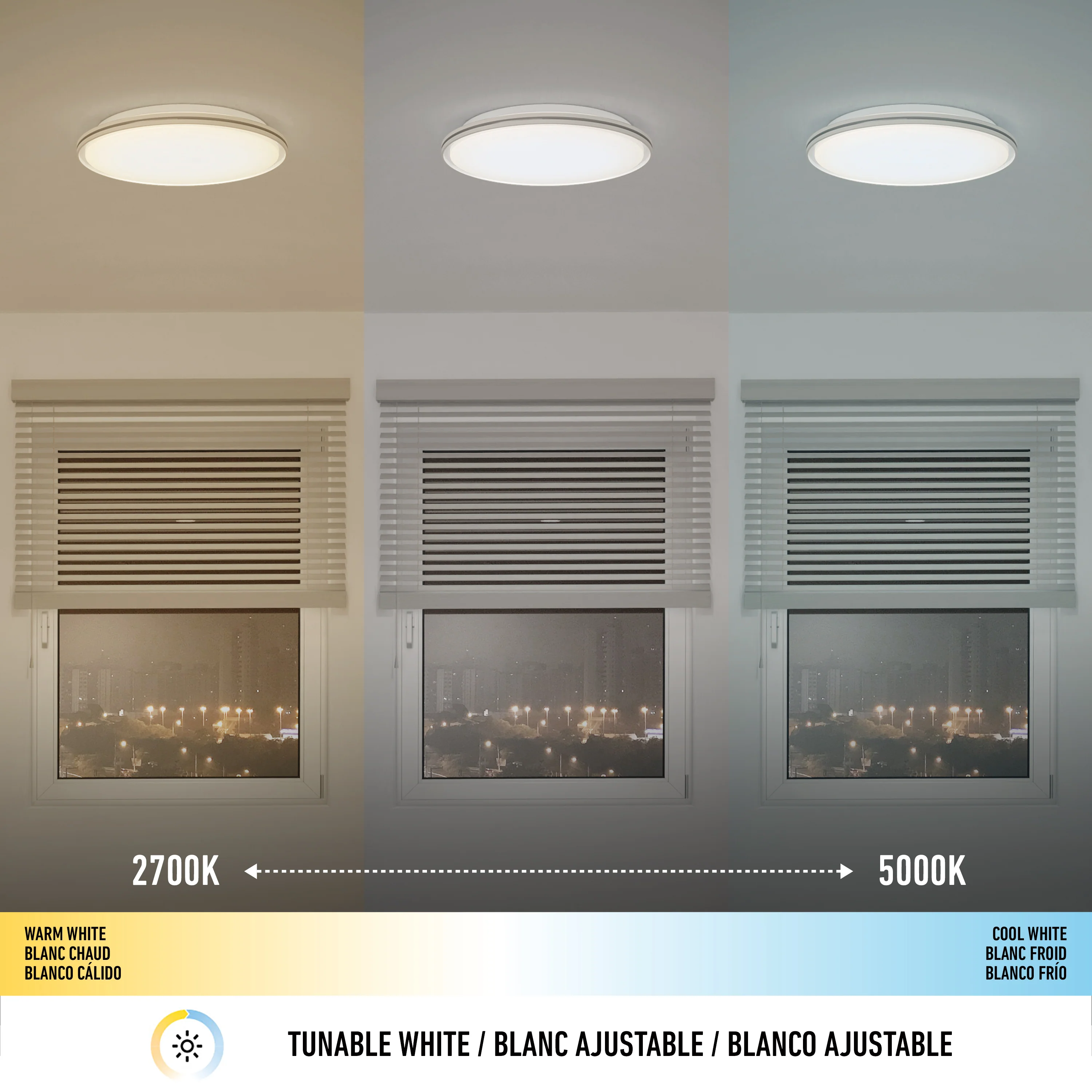 Astrid 17 in. (42 cm) Modern LED Flush Mount Ceiling Light 5 CCT with remote - Image 8
