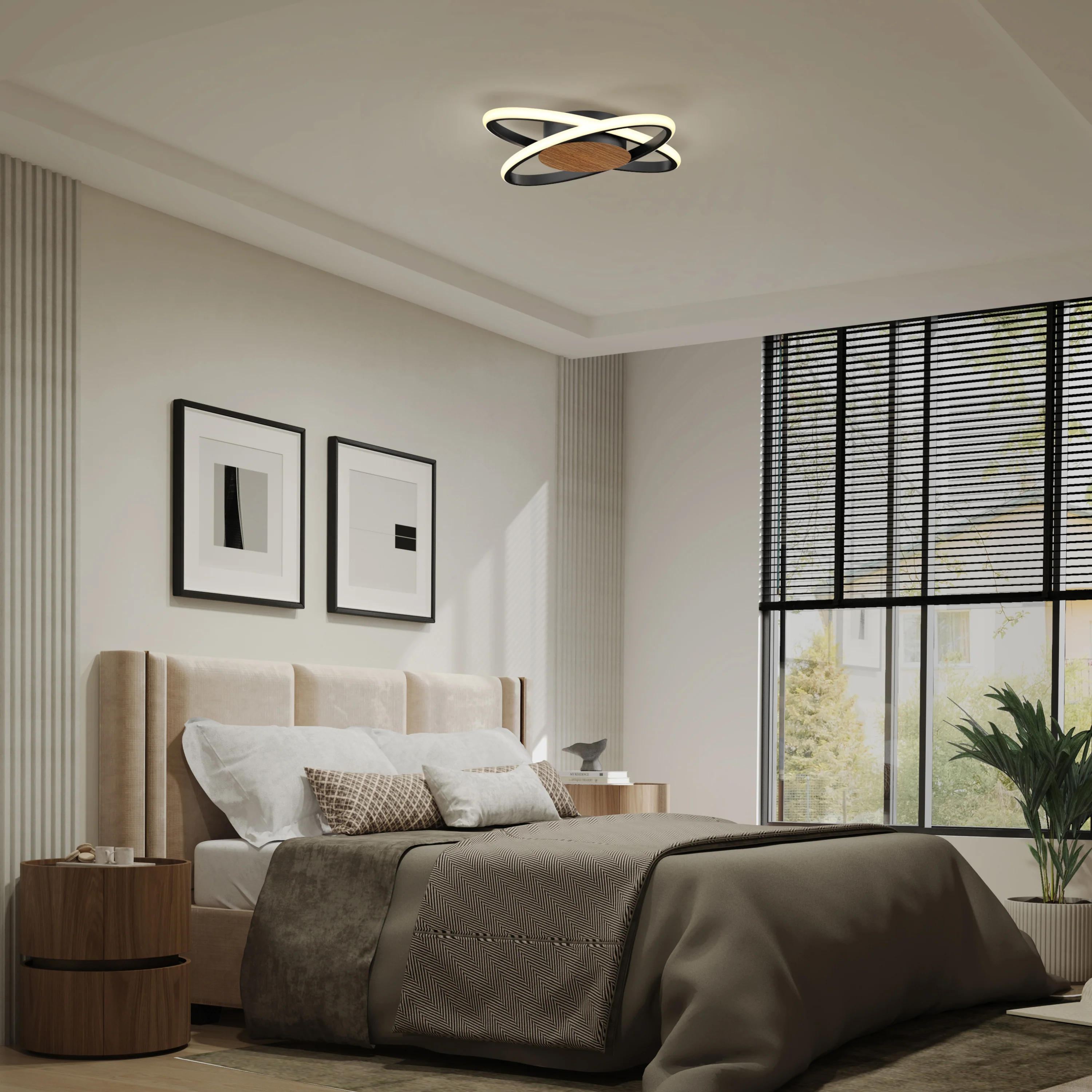 Atomic 15 in. (38 cm) Modern LED Flush Mount Ceiling Light 5 CCT - Image 10