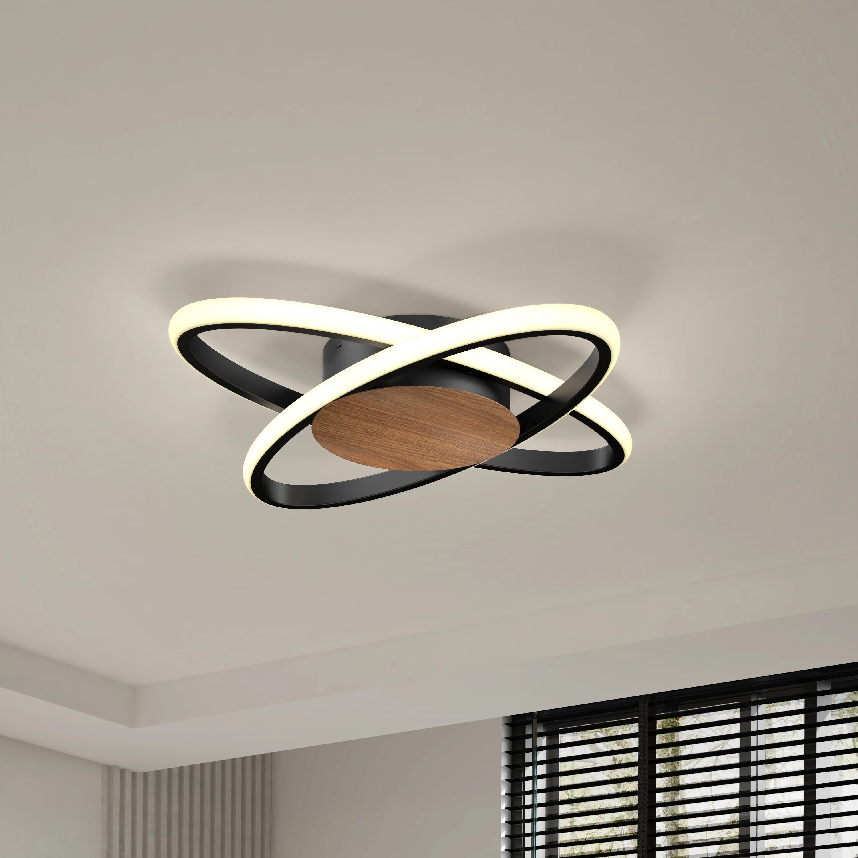 Atomic 15 in. (38 cm) Modern LED Flush Mount Ceiling Light 5 CCT - Image 12