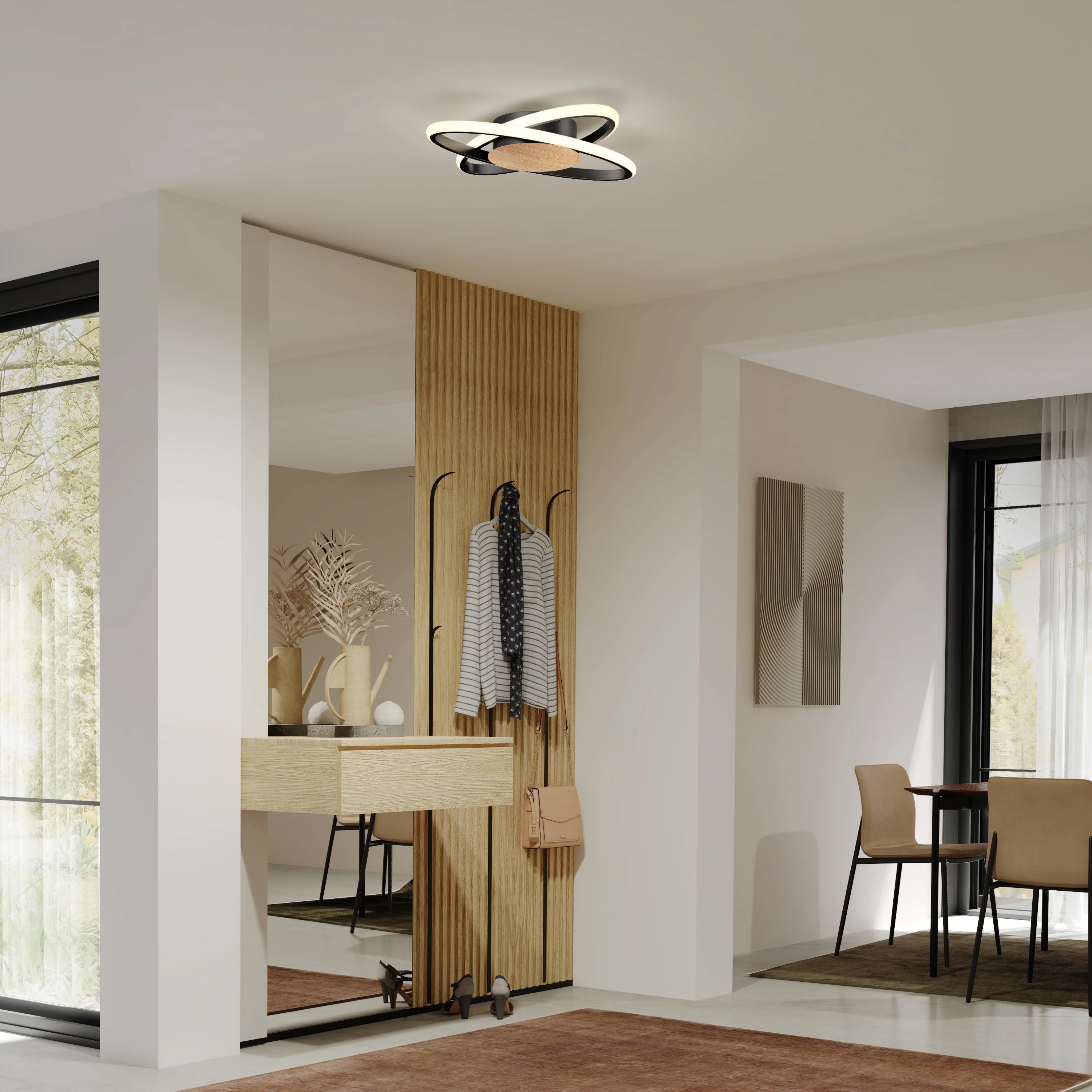Atomic 15 in. (38 cm) Modern LED Flush Mount Ceiling Light 5 CCT - Image 17