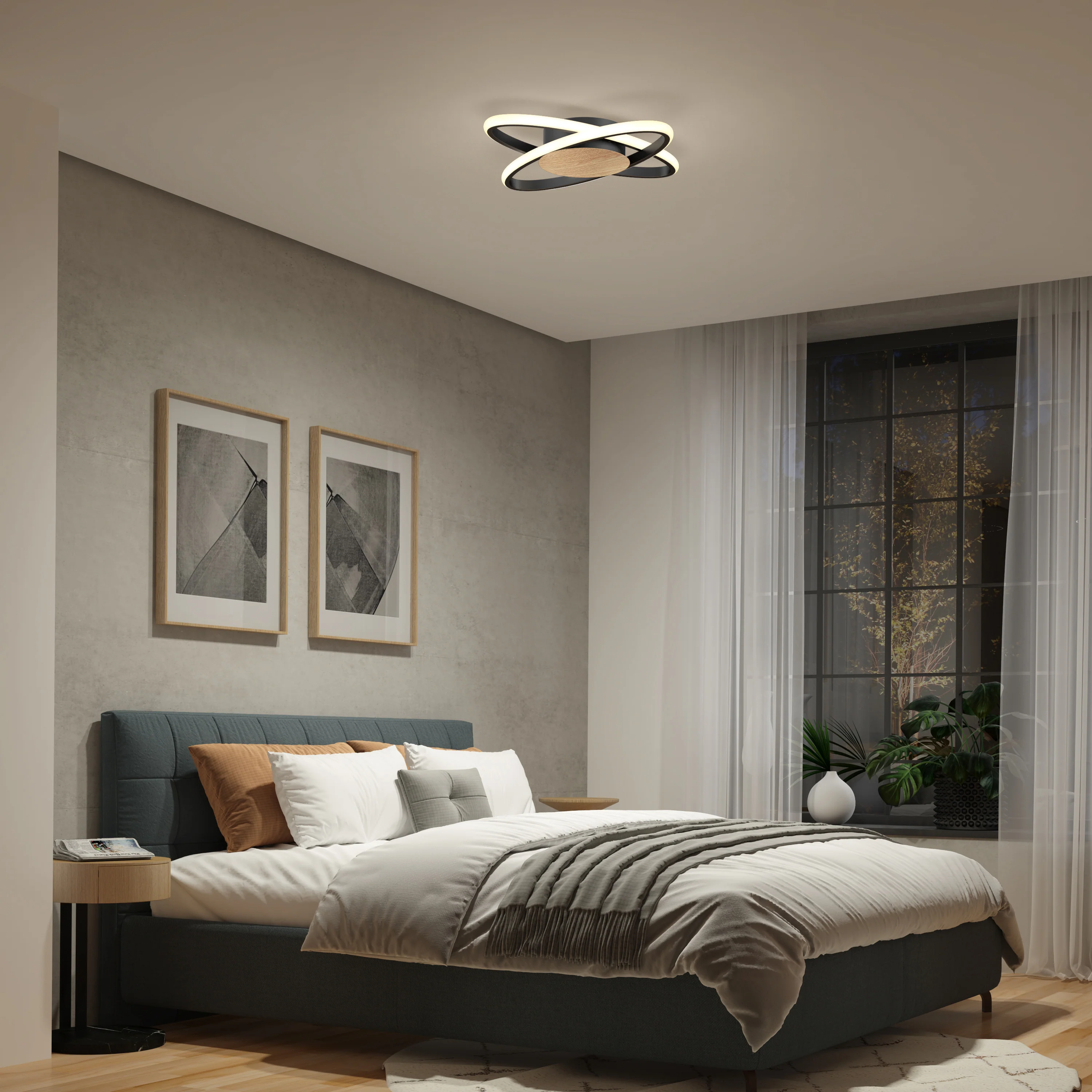 Atomic 15 in. (38 cm) Modern LED Flush Mount Ceiling Light 5 CCT - Image 26