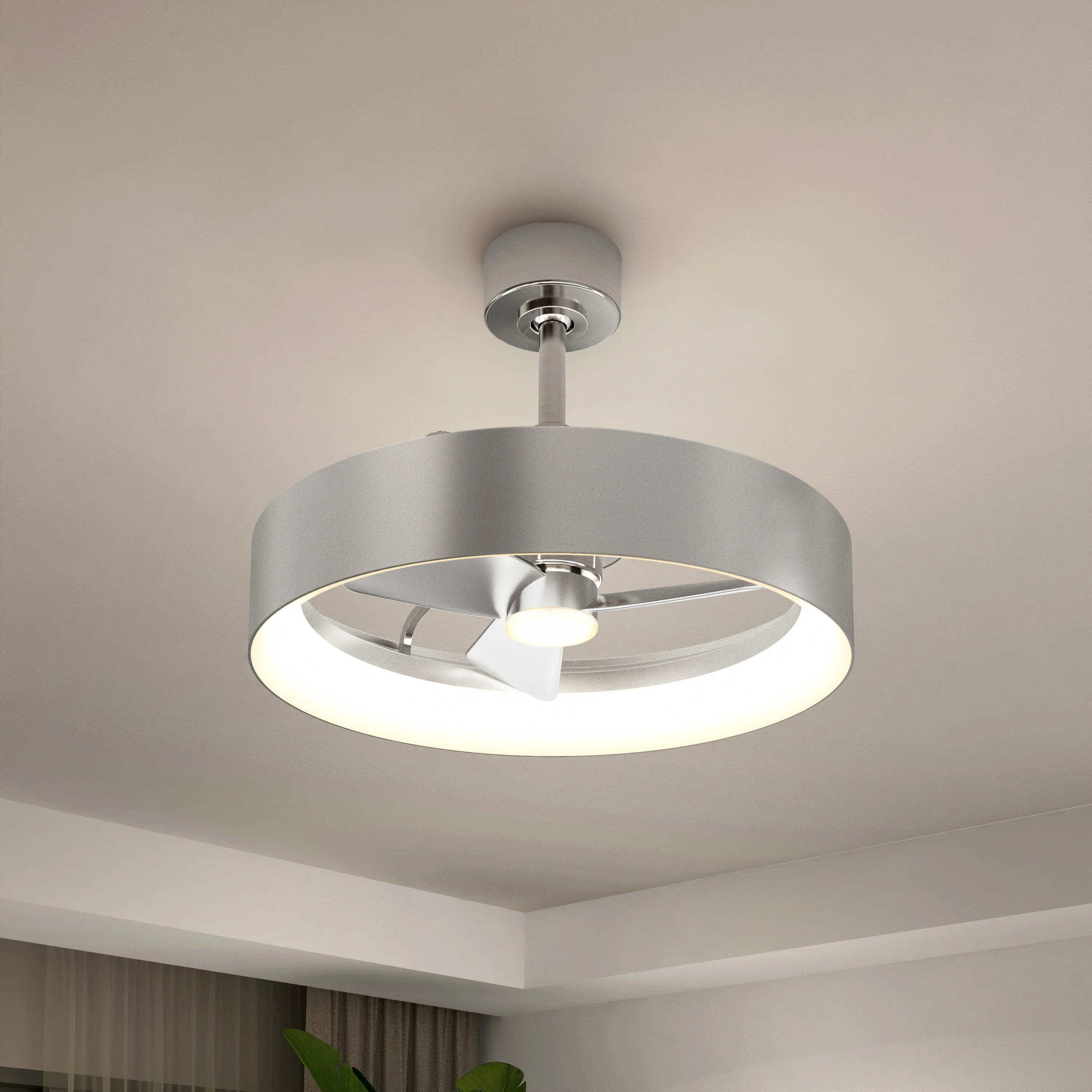 Austin 23 in. (59 cm) LED modern fandelier ceiling fan with light - includes remote - Image 26