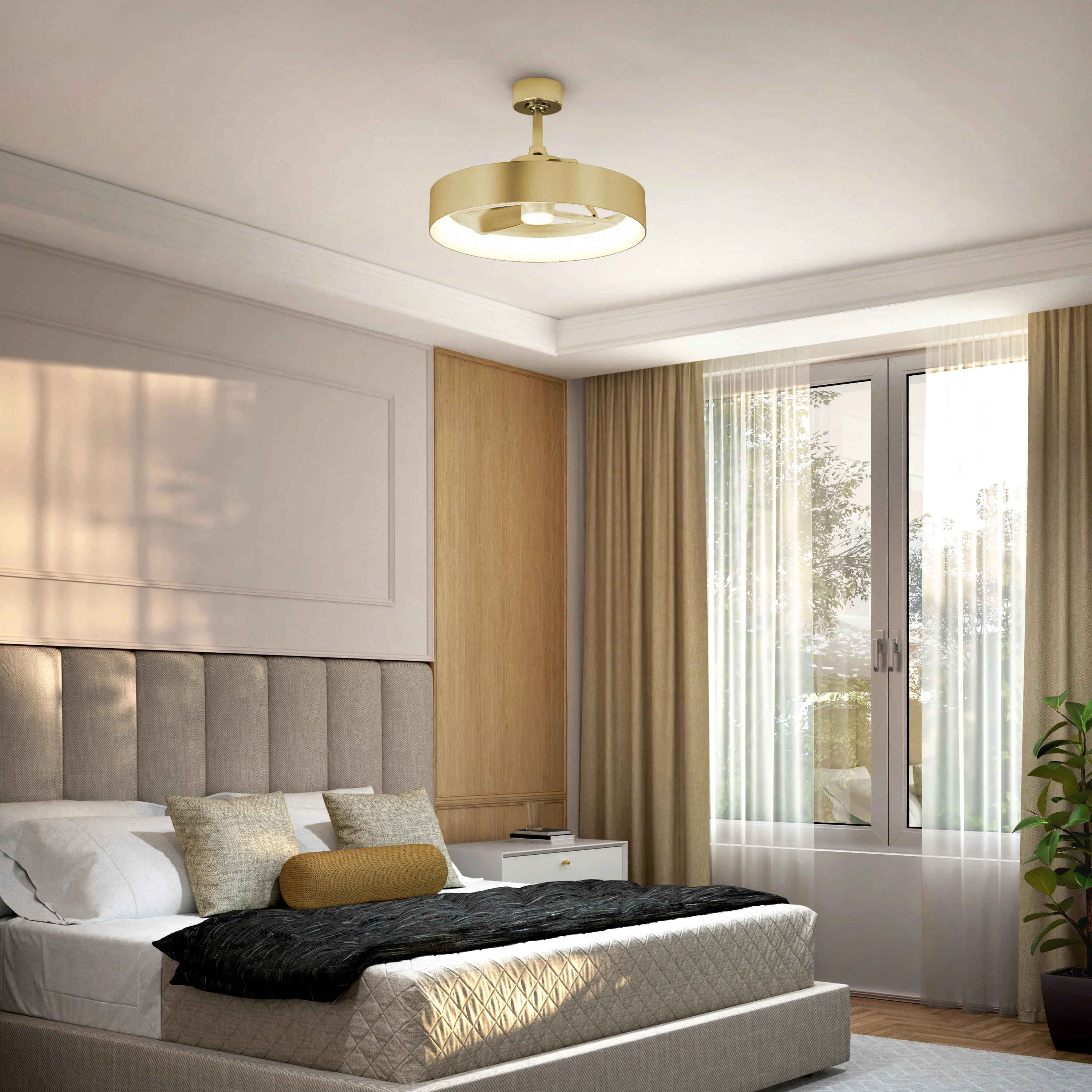Austin 23 in. (59 cm) LED modern fandelier ceiling fan with light - includes remote - Image 32