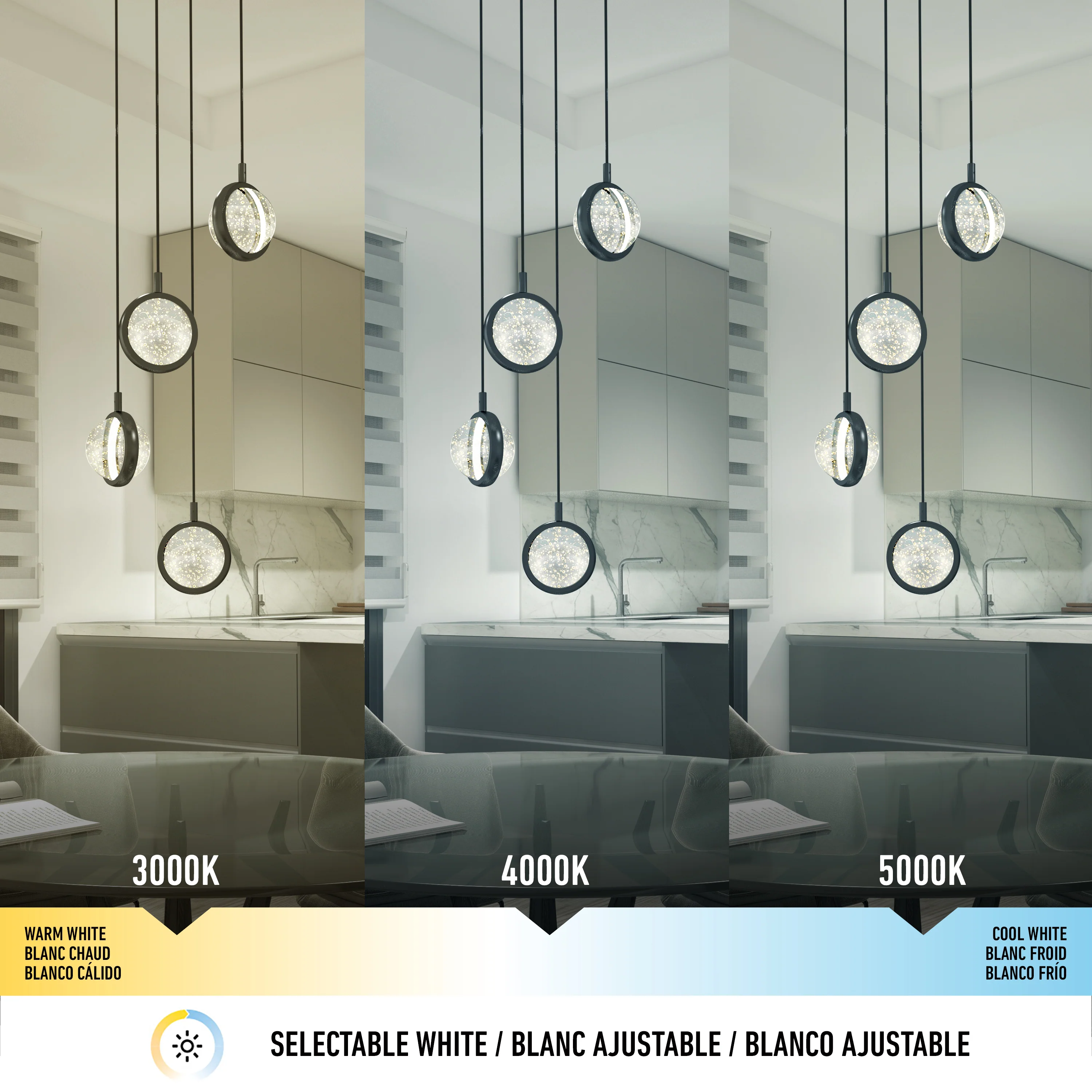 Avalon 4-light LED pendant - Image 8