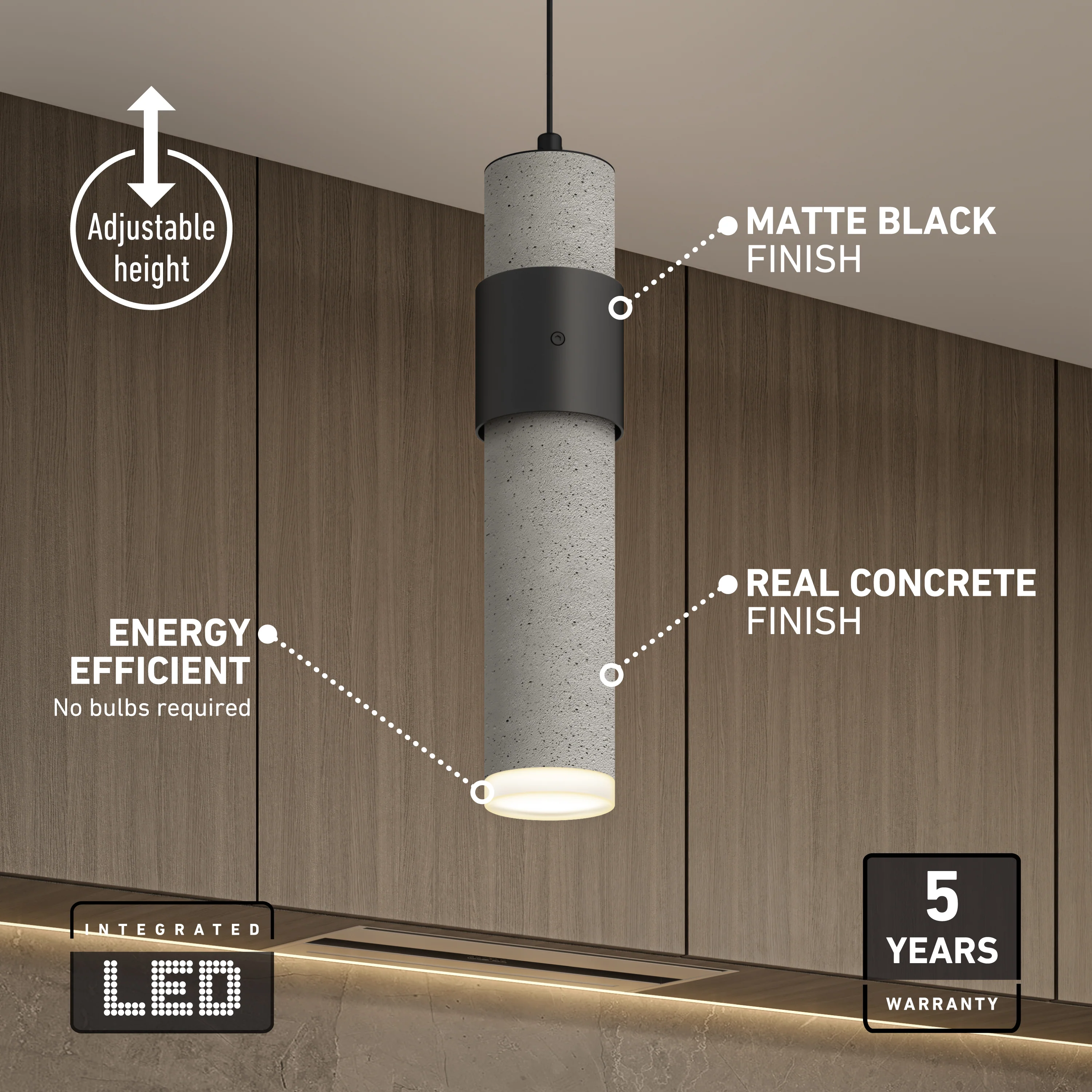 Barden 3-light LED pendant light - Image 11