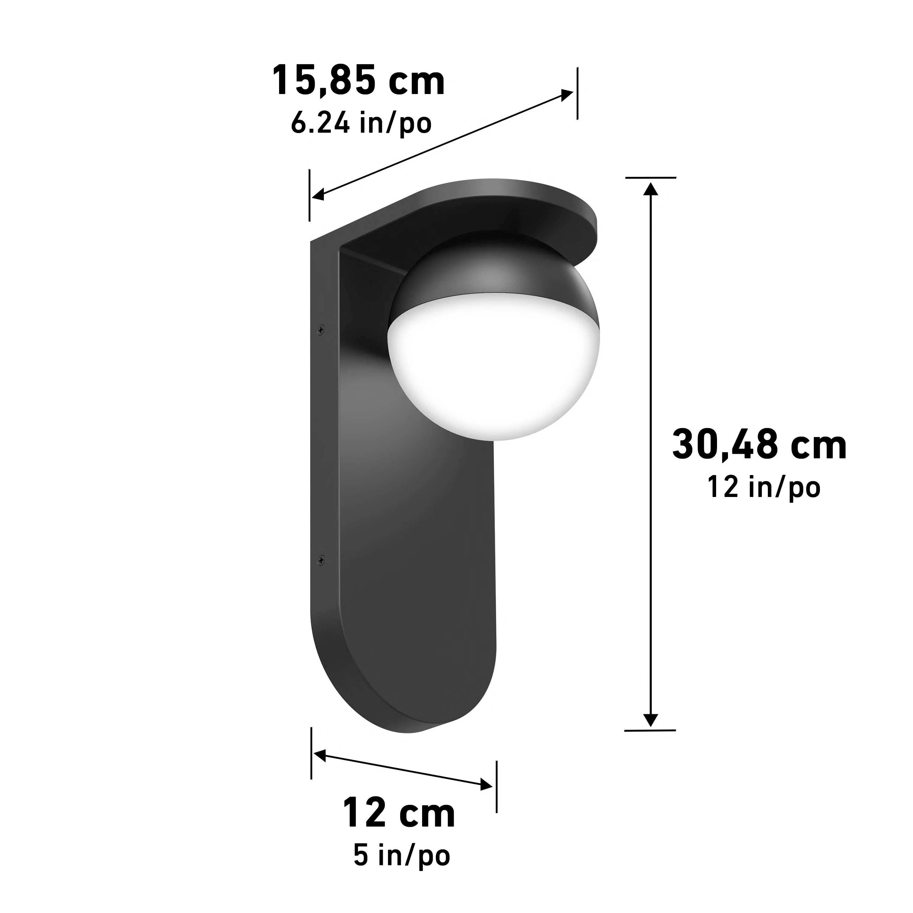 Bloom indoor-outdoor LED wall light 3 CCT - Image 14
