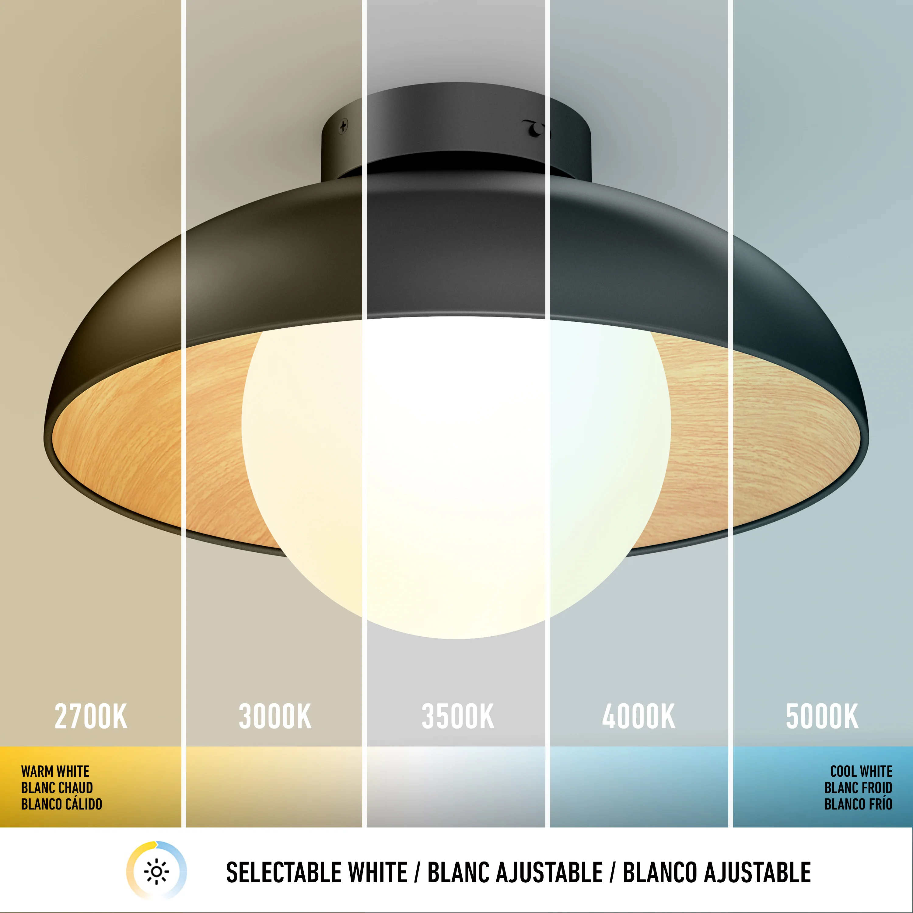 Boden 15 in. (38 cm) LED Flush Mount Ceiling Light 5 CCT - Image 7
