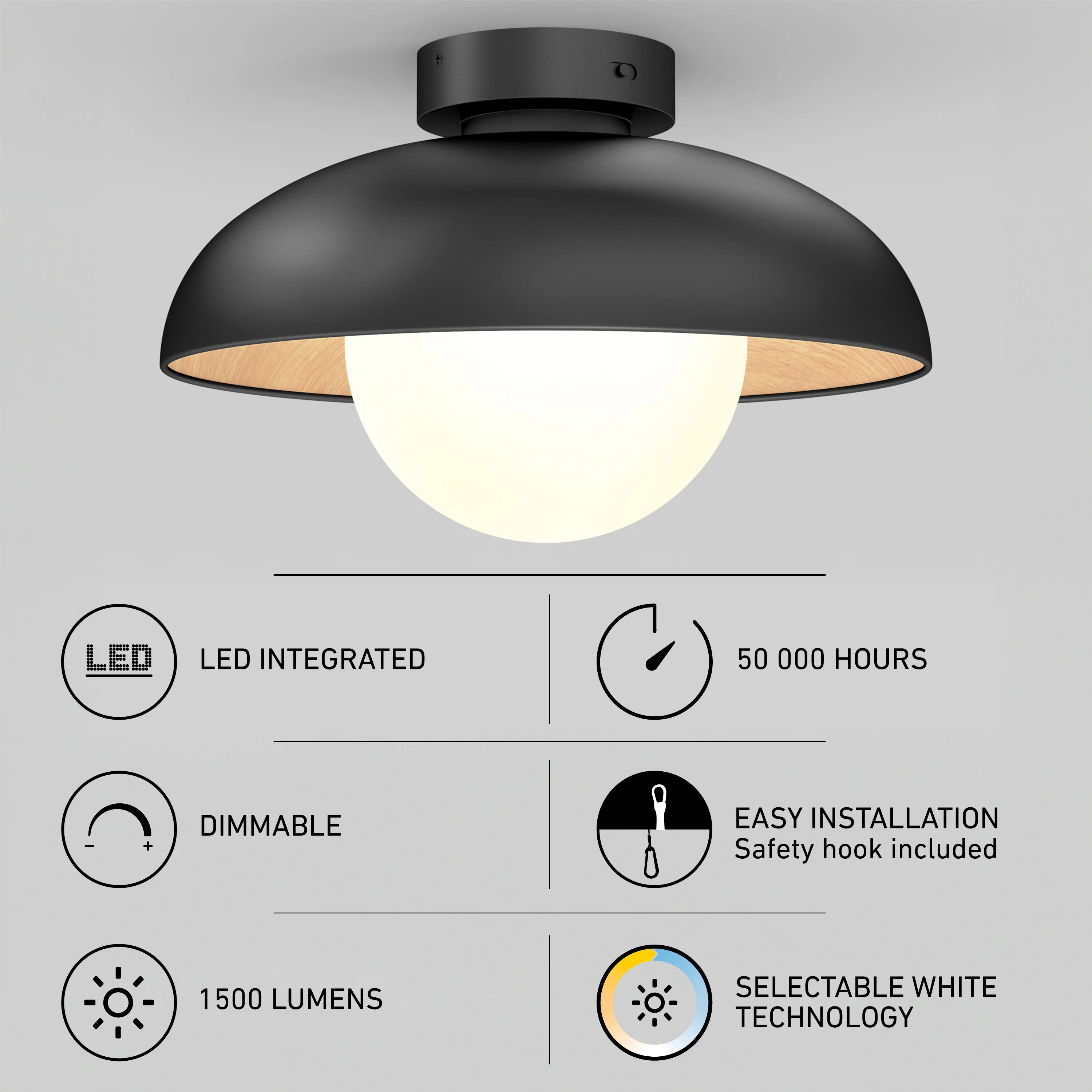 Boden 15 in. (38 cm) LED Flush Mount Ceiling Light 5 CCT - Image 8