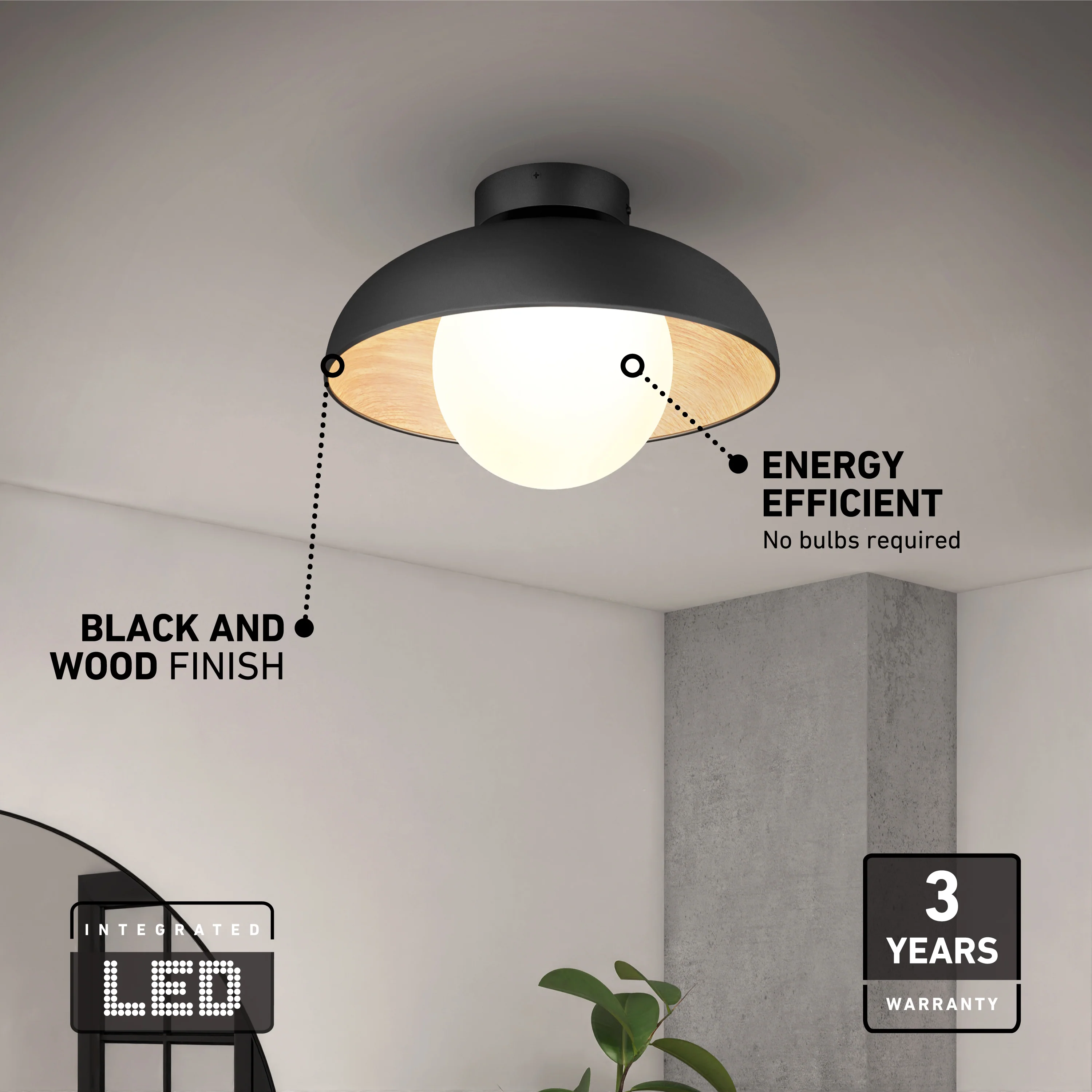 Boden 15 in. (38 cm) LED Flush Mount Ceiling Light 5 CCT - Image 9