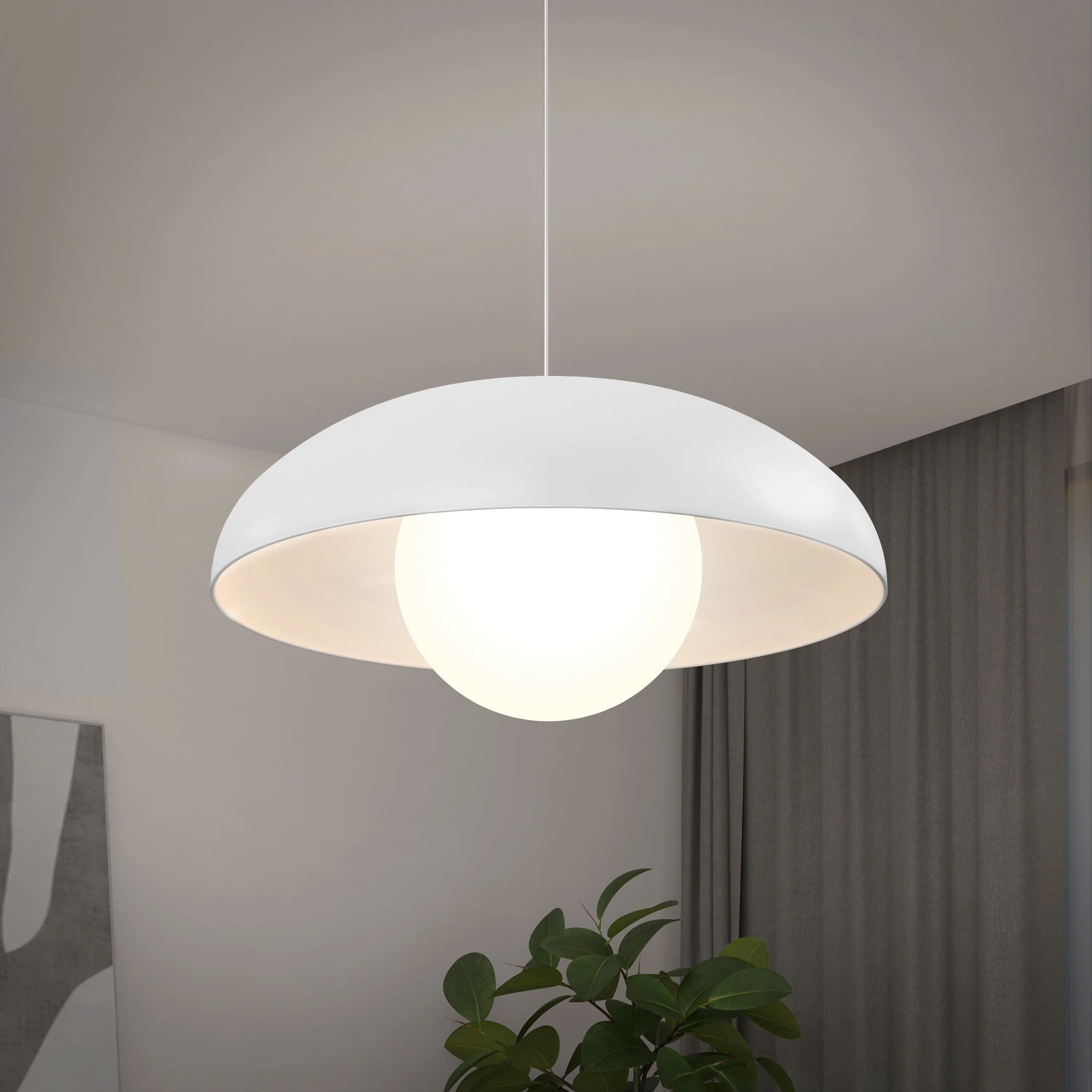 Boden LED modern mid-century pendant light 3 CCT - Image 11