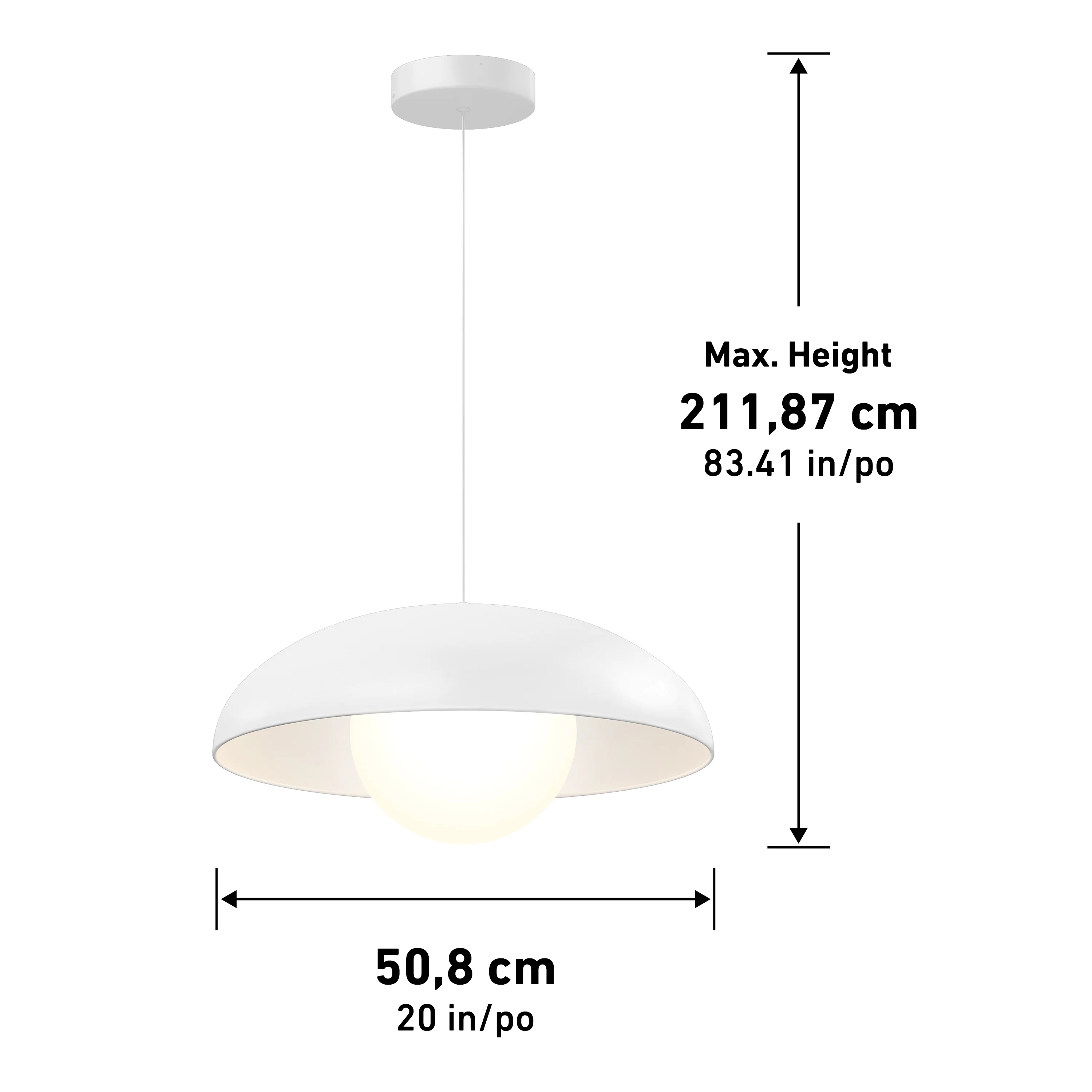 Boden LED modern mid-century pendant light 3 CCT - Image 14