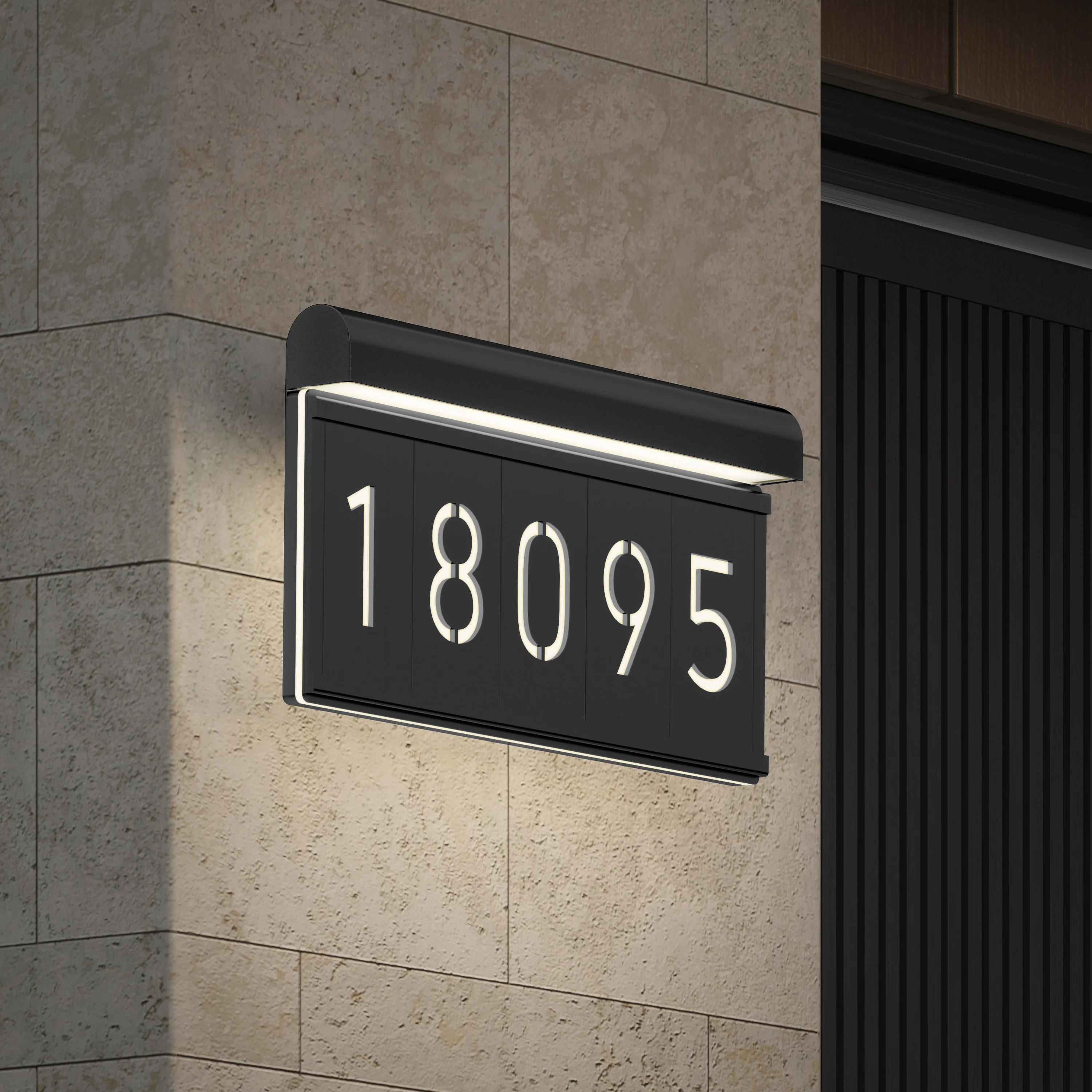 Bowen modern LED outdoor address wall light 5 CCT - Image 2