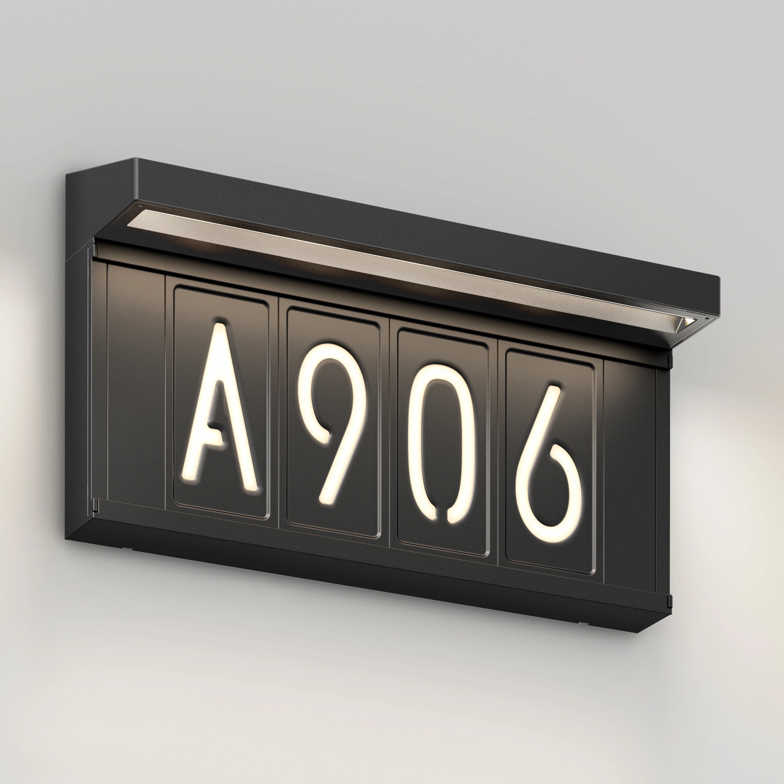 Bowen solar LED outdoor address wall light 5 CCT