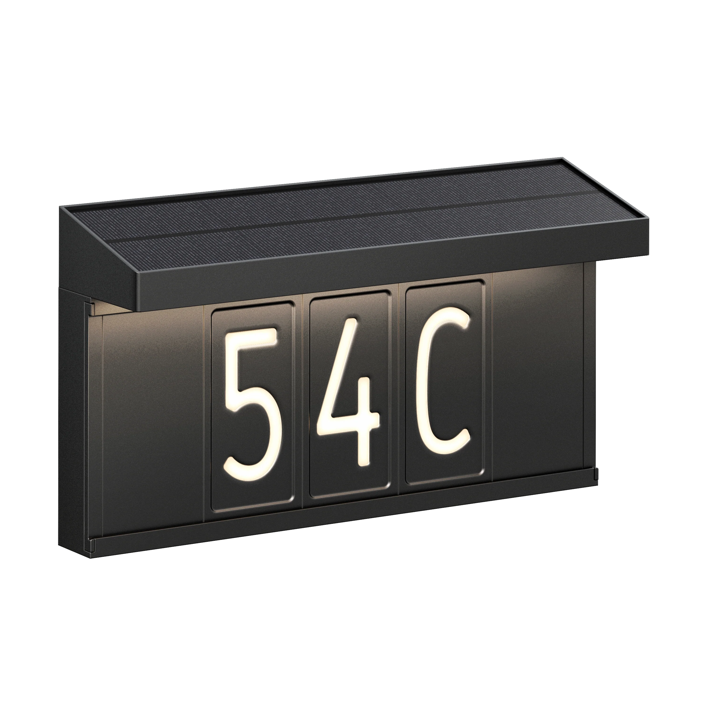 Bowen solar LED outdoor address wall light 5 CCT - Image 17