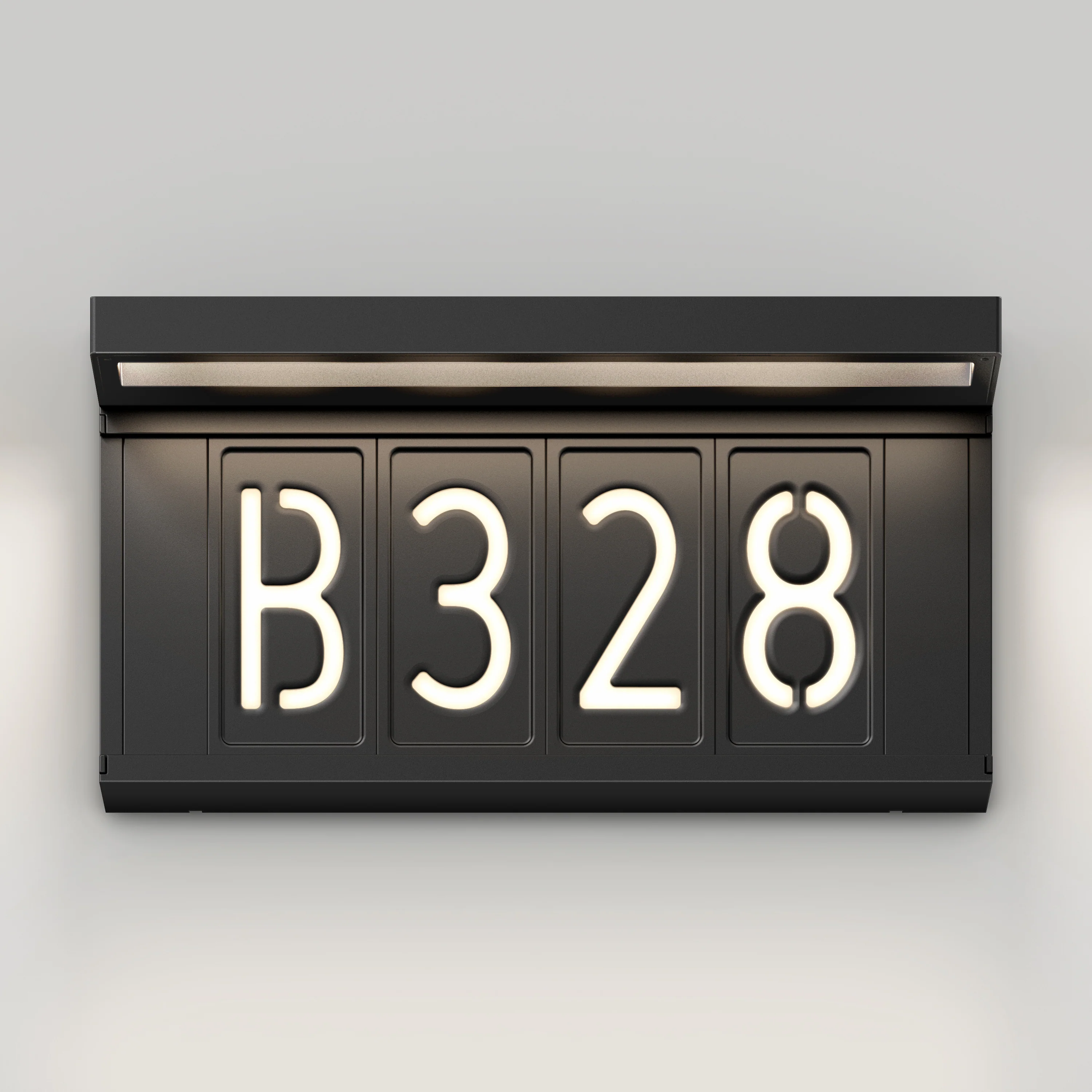 Bowen solar LED outdoor address wall light 5 CCT - Image 3