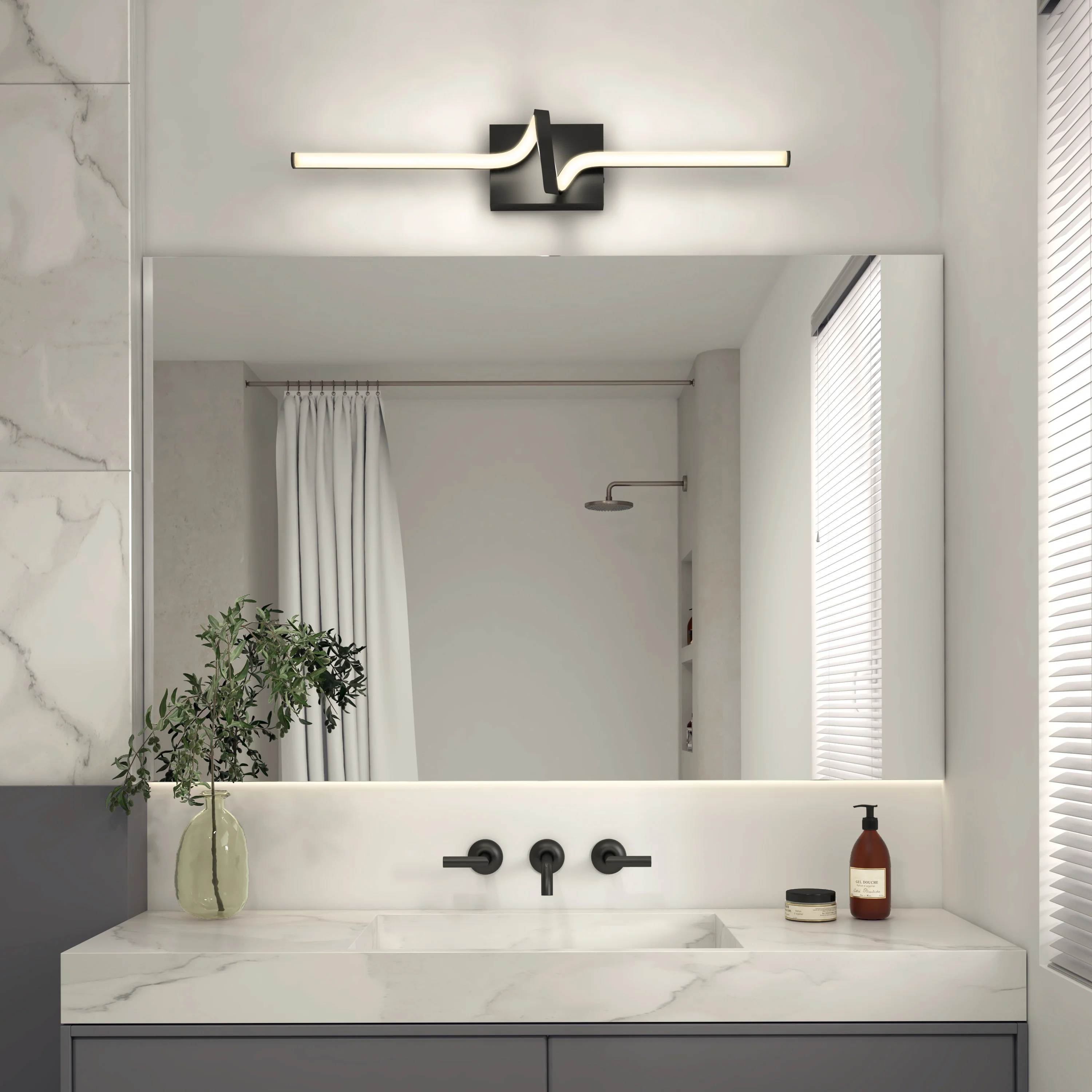 Bowtie 29-in (74 cm) Integrated LED 5-CCT Vanity Light Bar for Bathroom