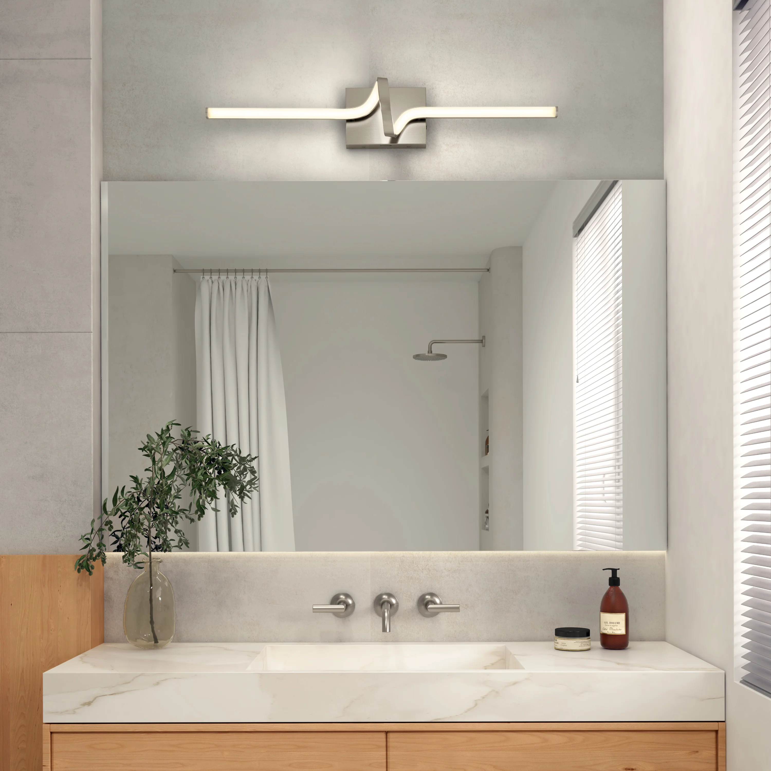 Bowtie 29-in (74 cm) Integrated LED 5-CCT Vanity Light Bar for Bathroom - Image 16