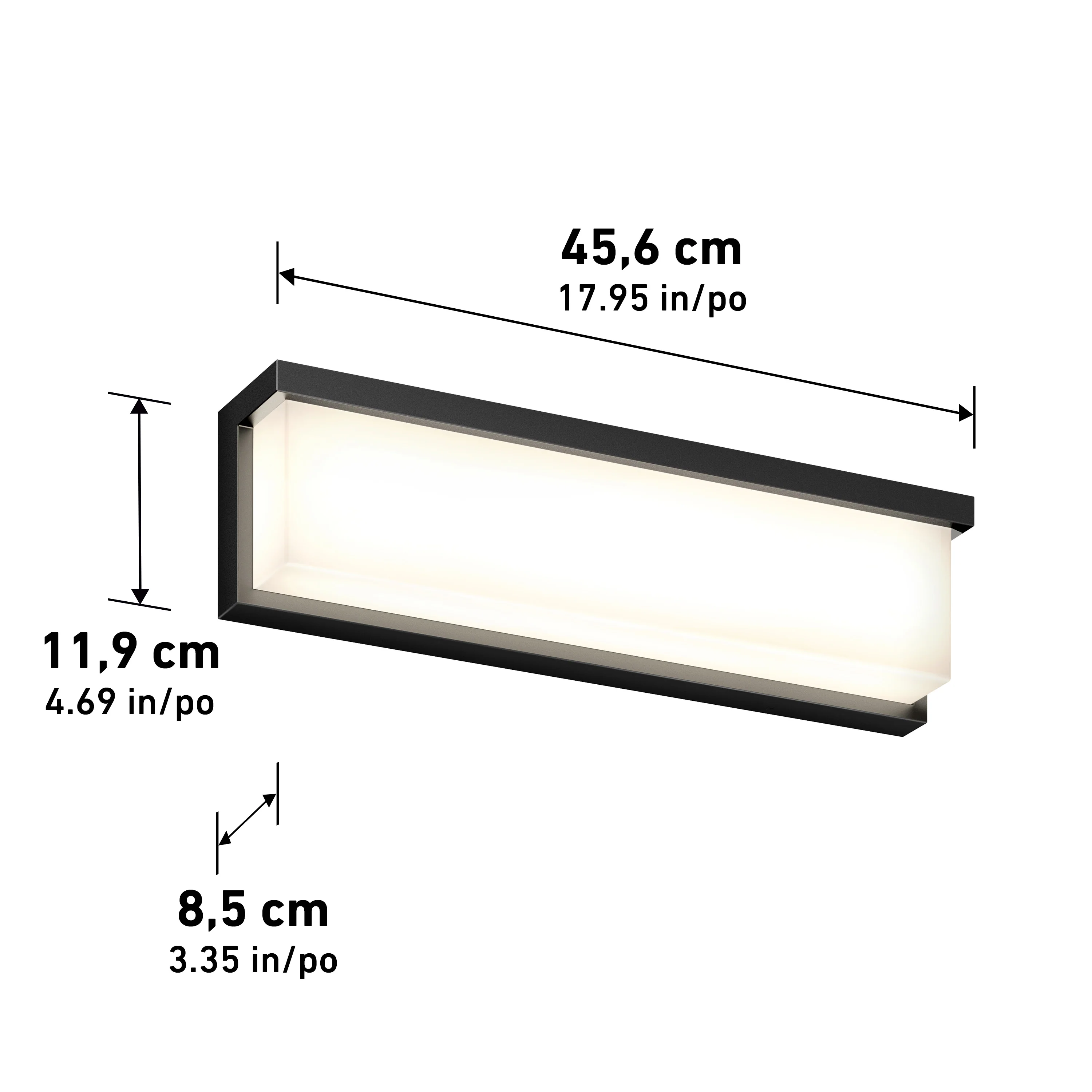 Bristol 18-in (46 cm) Integrated LED 3-CCT Vanity Light Bar for Bathroom - Image 16
