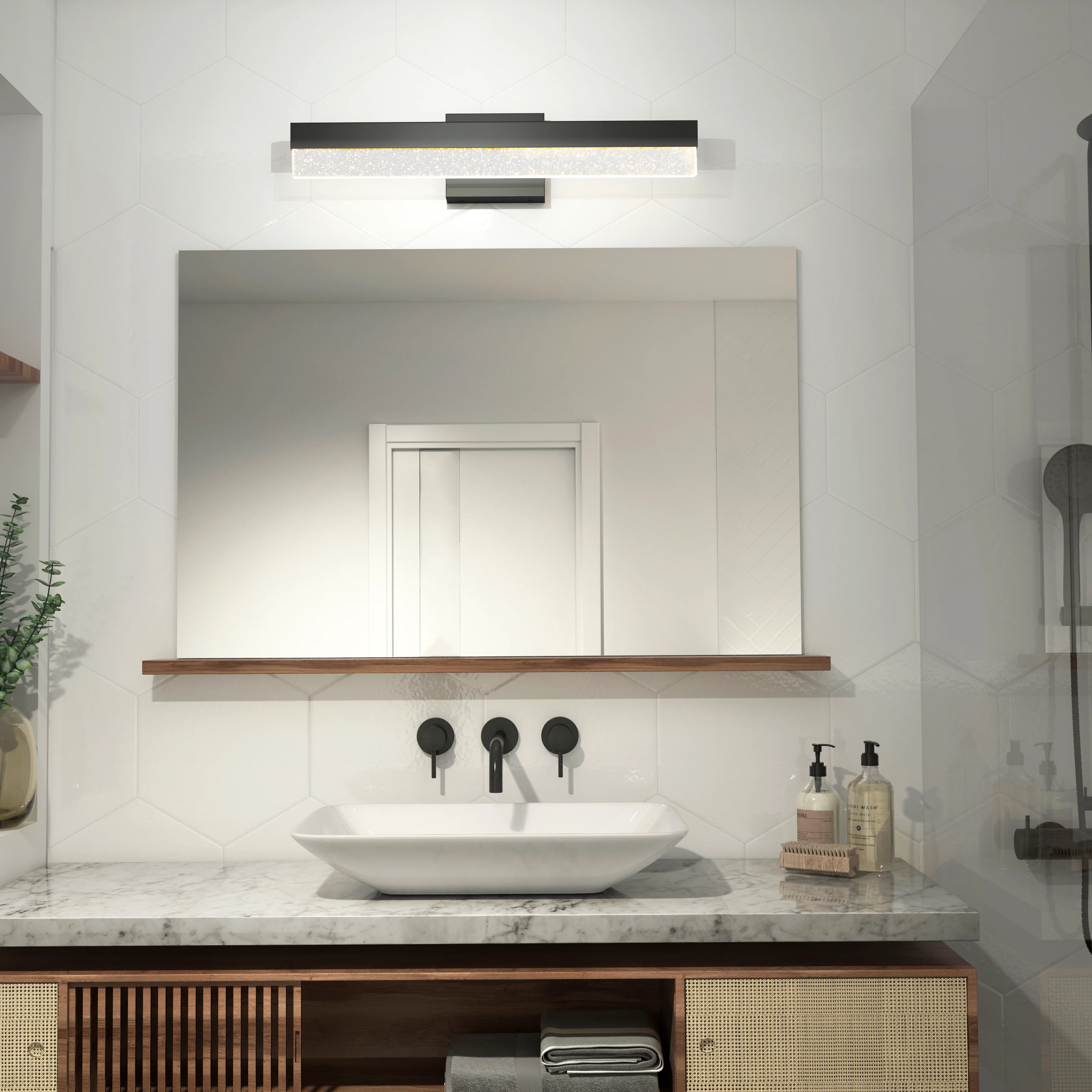 Bubble Bar 27-in (69 cm) Integrated LED Vanity Light Bar for Bathroom
