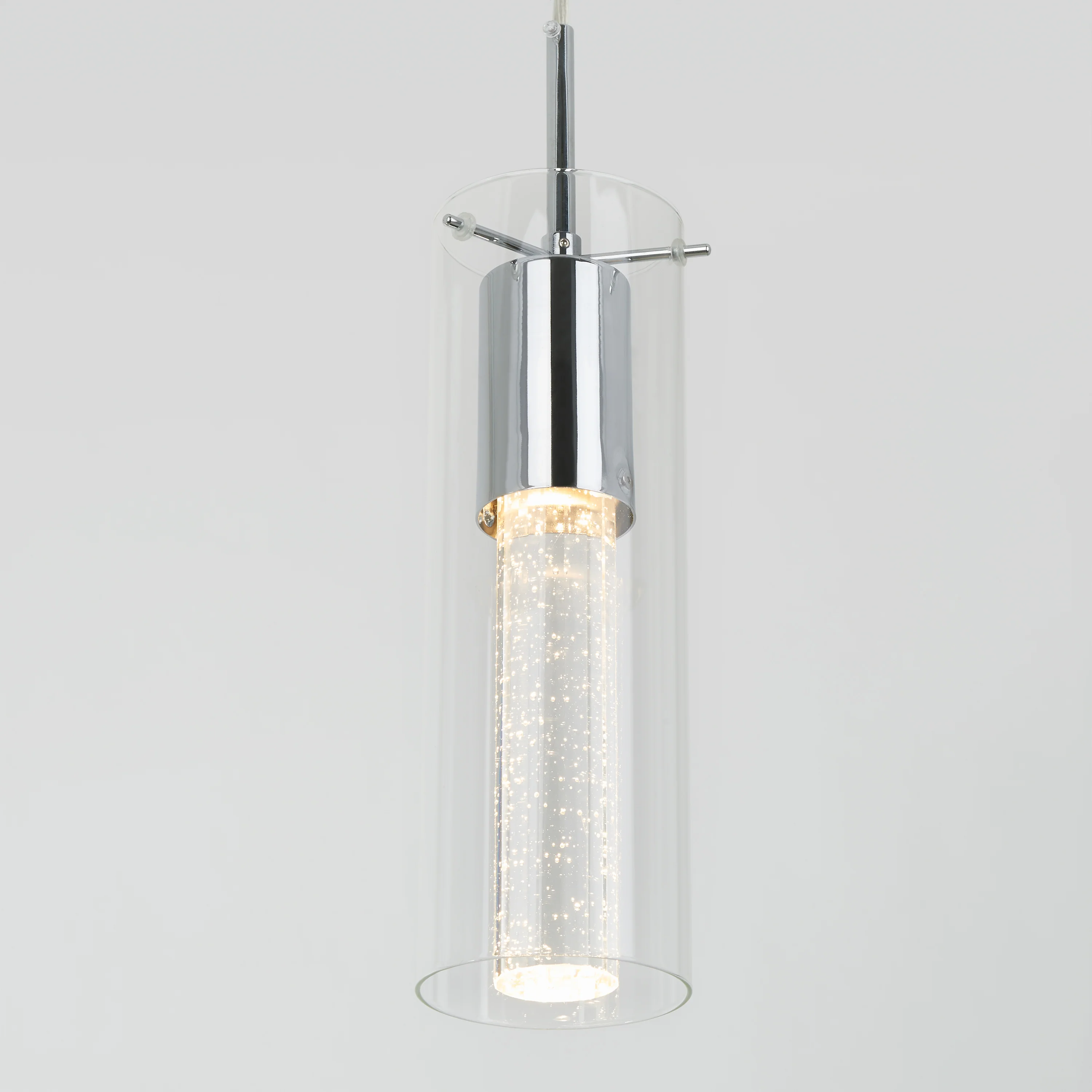 Bubble Flow 1-light LED pendant light