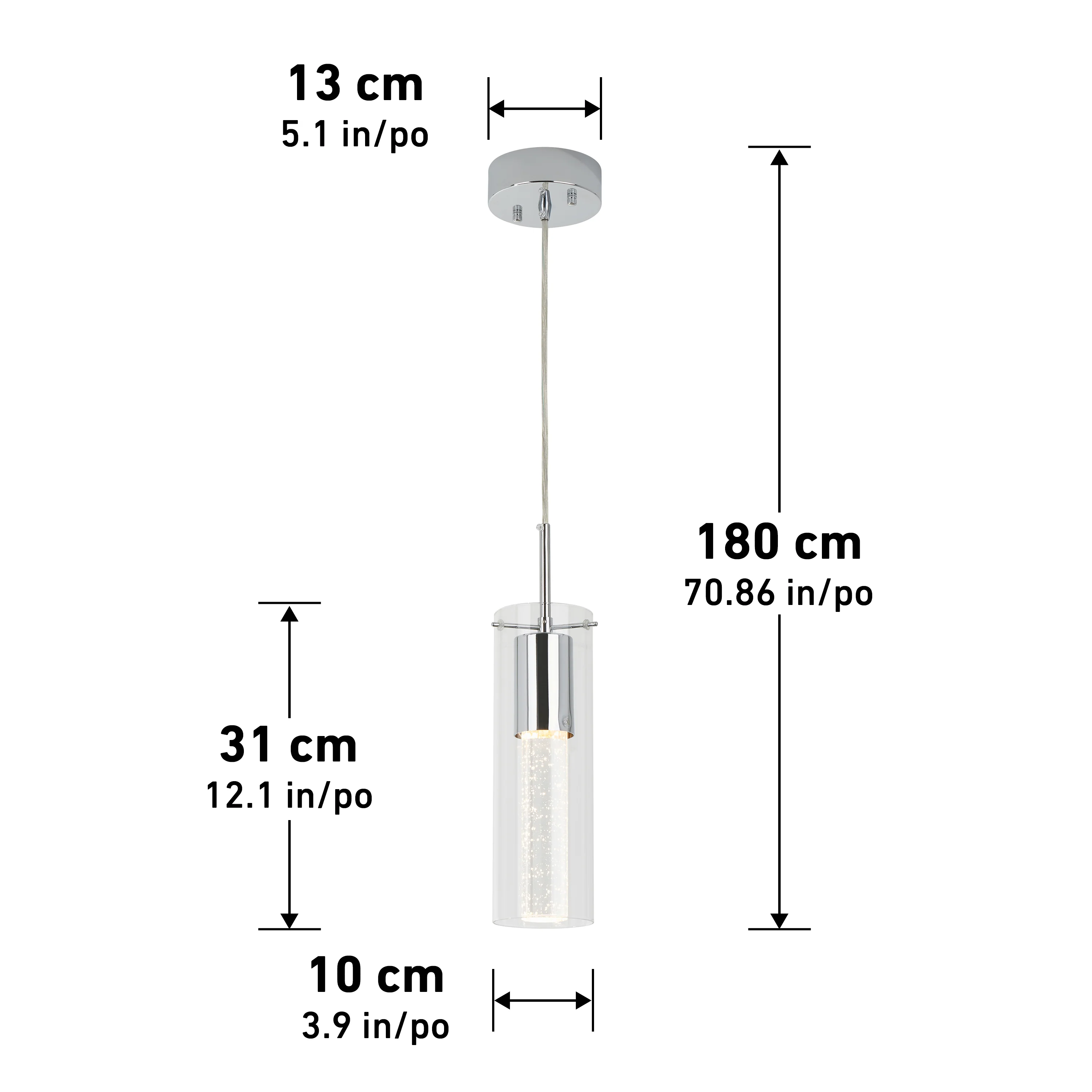 Bubble Flow 1-light LED pendant light - Image 7
