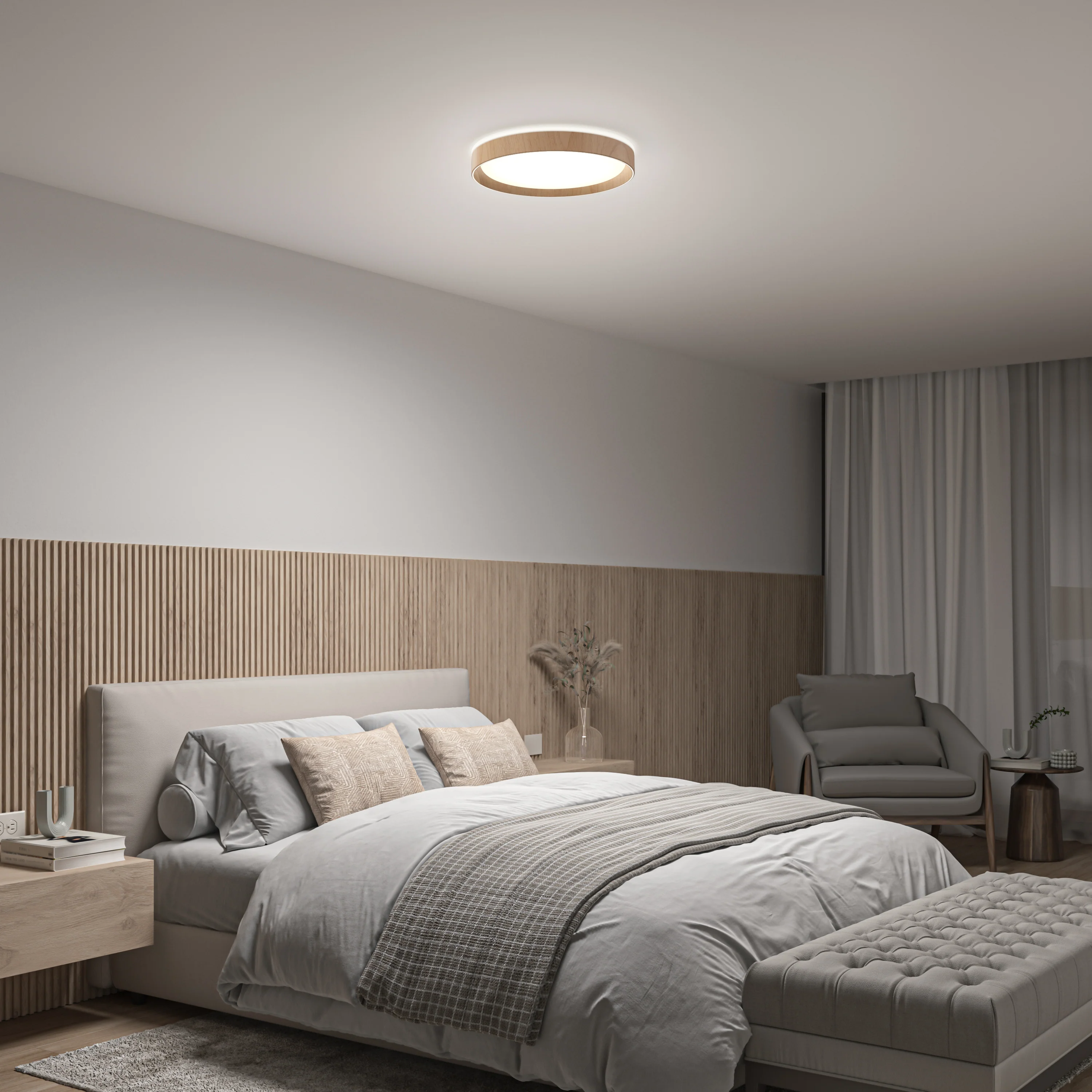 Callisto 15 in. (38 cm) Modern LED Flush Mount Ceiling Light 5 CCT - Image 12