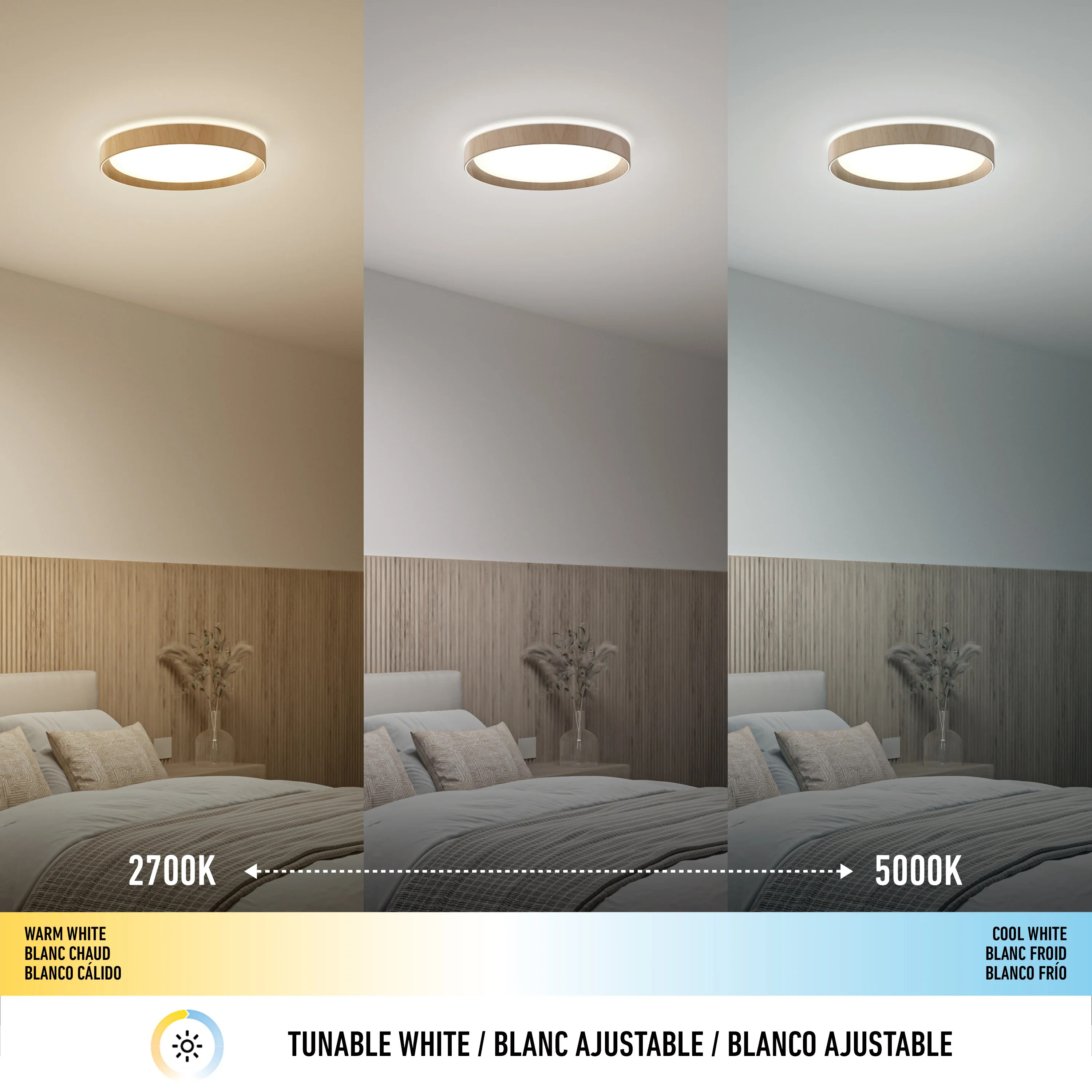Callisto 15 in. (38 cm) Modern LED Flush Mount Ceiling Light 5 CCT - Image 17