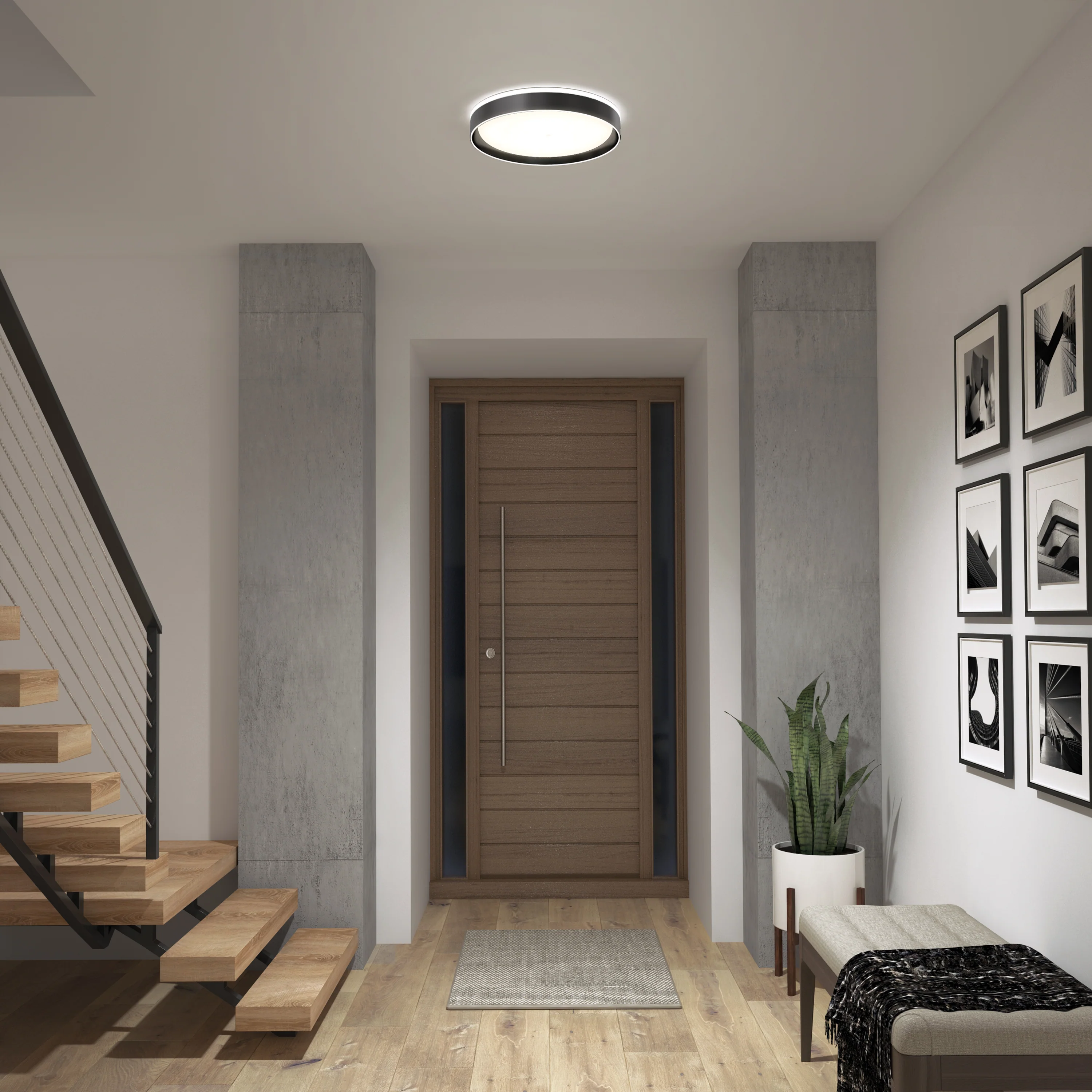 Callisto 15 in. (38 cm) Modern LED Flush Mount Ceiling Light 5 CCT - Image 2