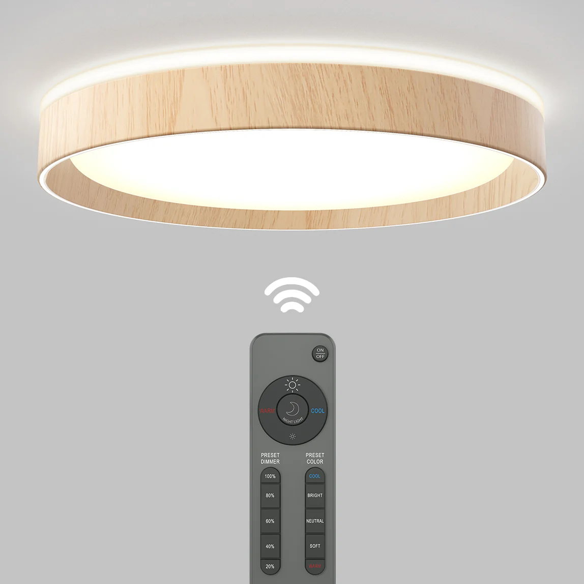 Callisto 15 in. (38 cm) Modern LED Flush Mount Ceiling Light 5 CCT - Image 20