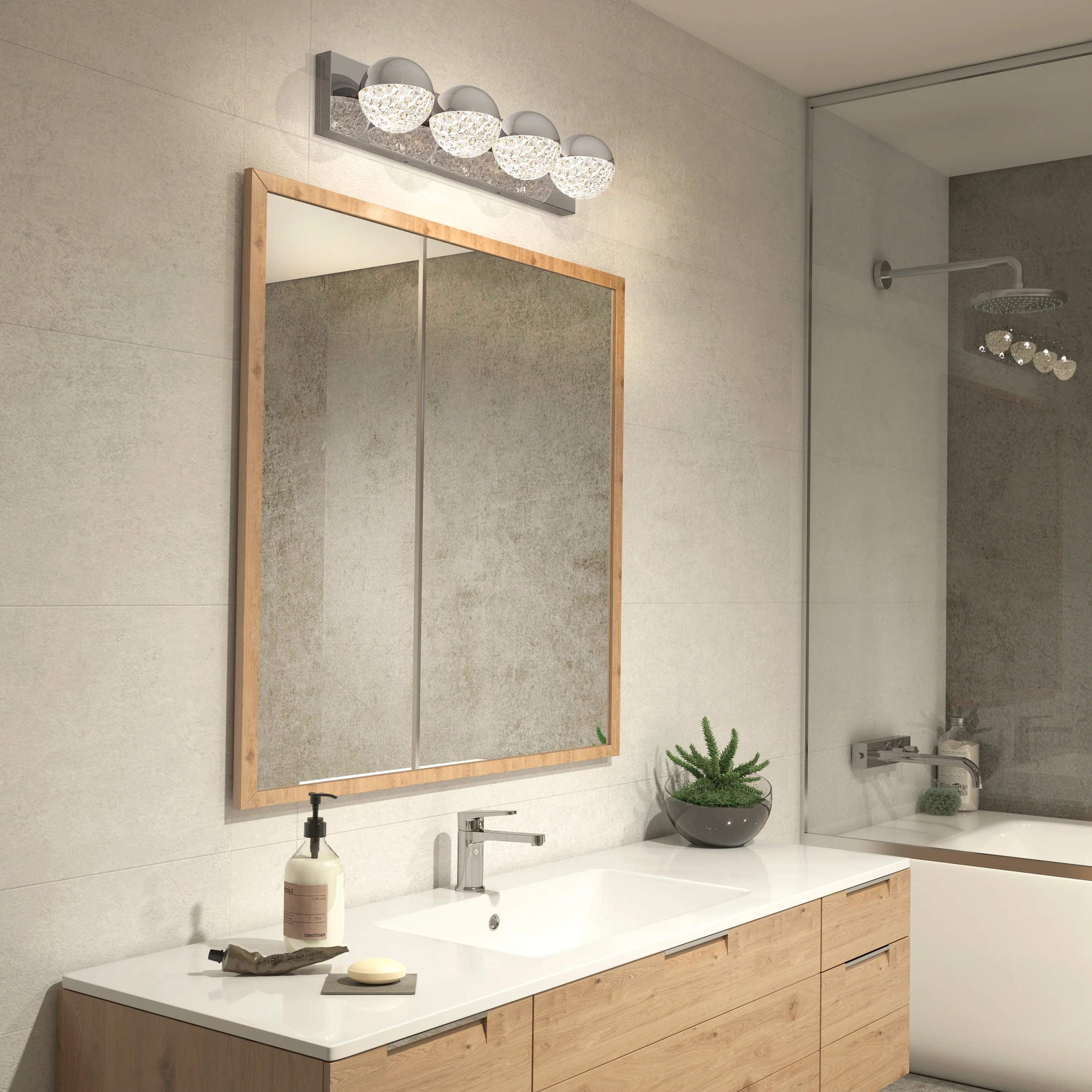 Carat 27-in (68 cm) Integrated LED Vanity Light Bar for Bathroom